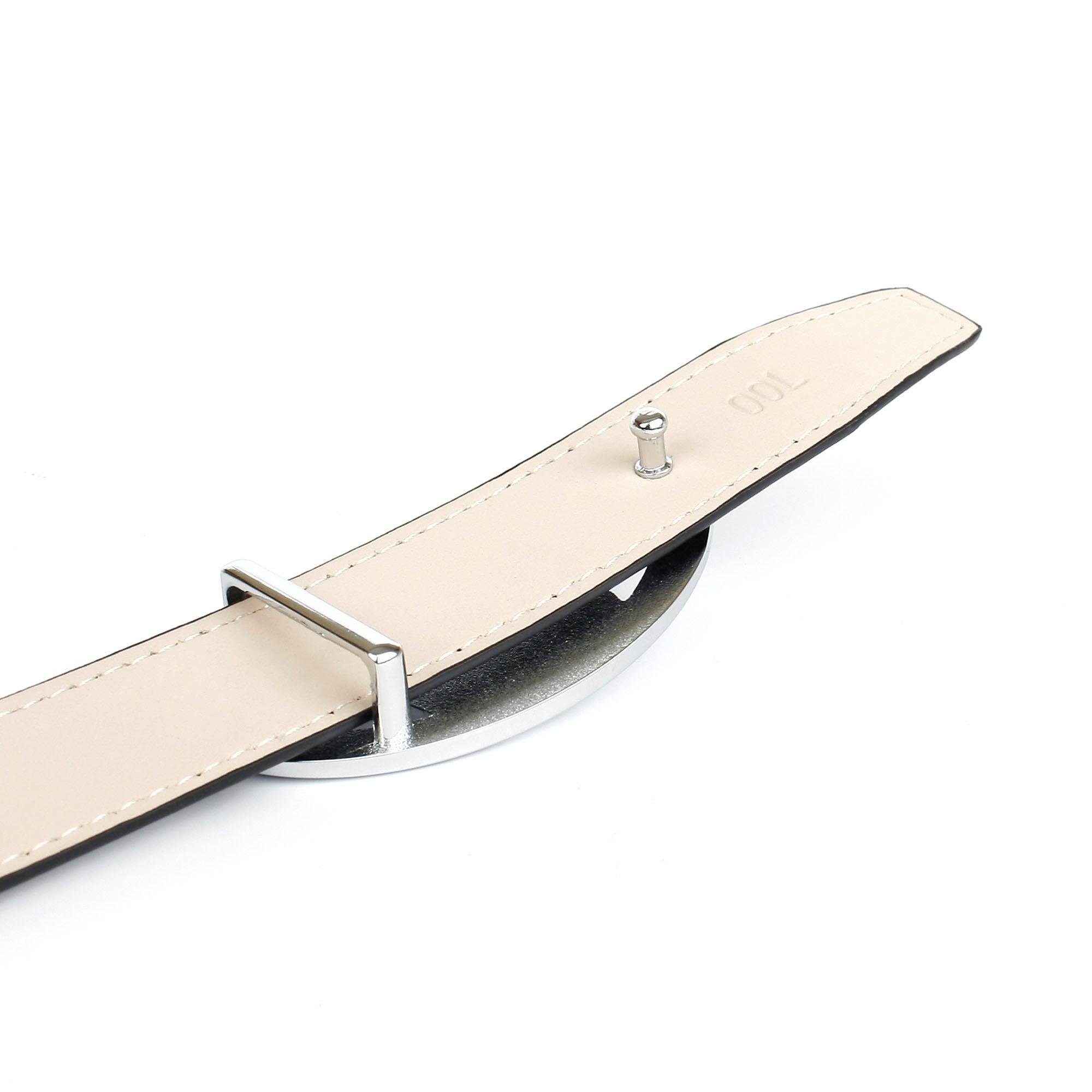 Anthoni Crown Leren riem in rood met sluiting