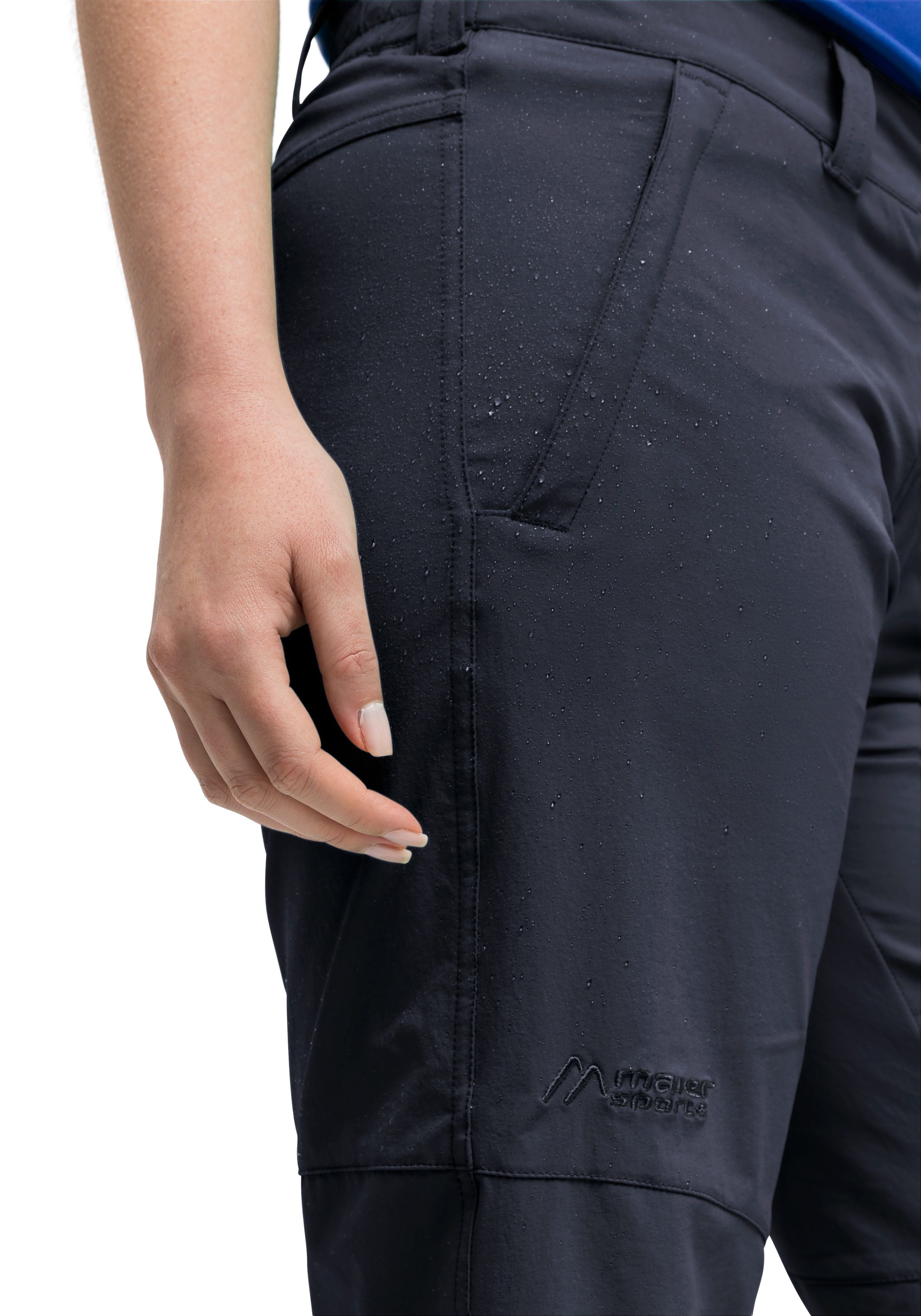 Maier Sports Functionele short Lawa Dames shorts, korte wandelbroek, outdoorbroek met 2 zakken, regular fit