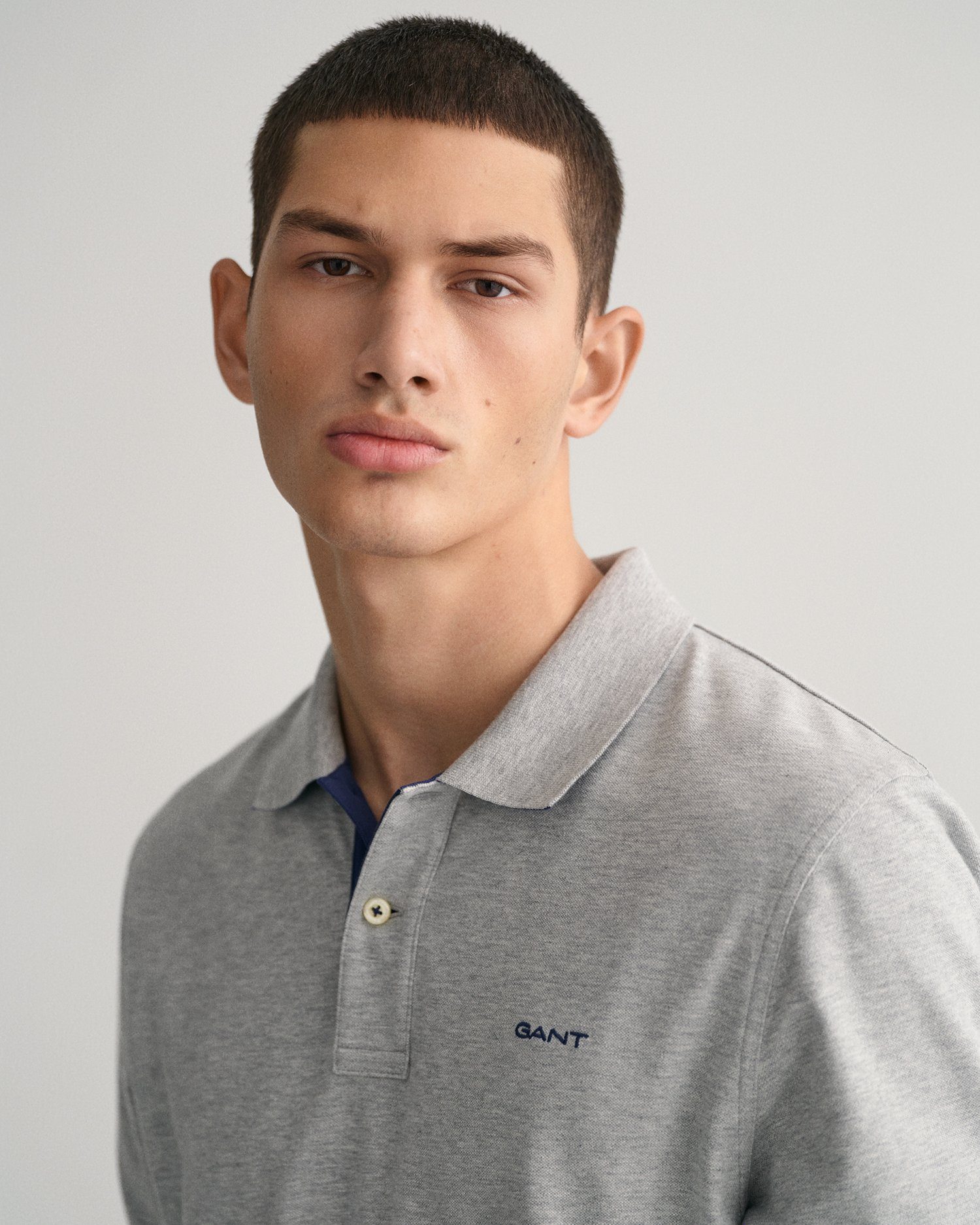Gant Poloshirt REG CONTRAST PIQUE SS RUGGER met contrastkleurige inzetten