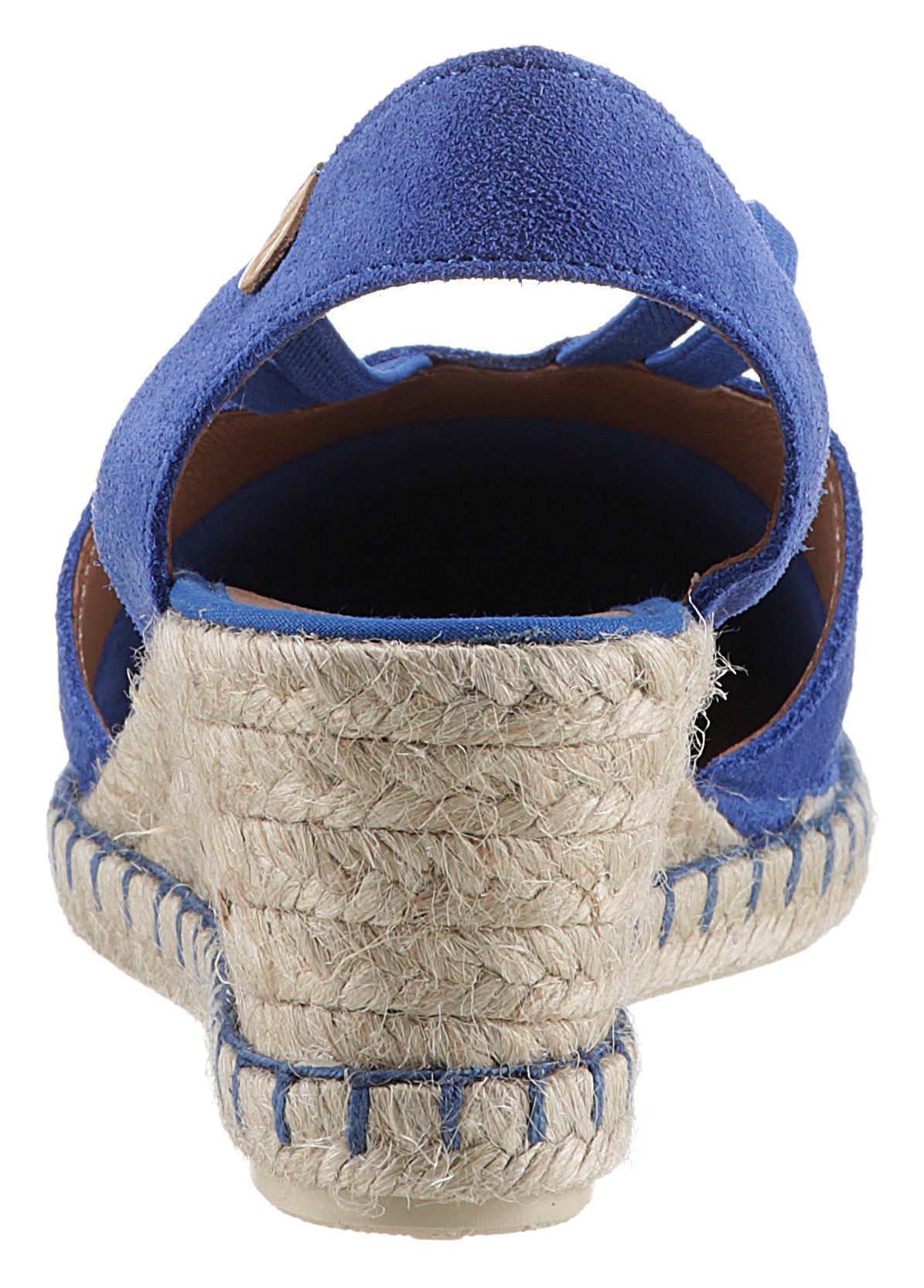 VERBENAS Sandaaltjes Maika Serraje zomerschoen, sandaal, sleehak, met jute bekleding