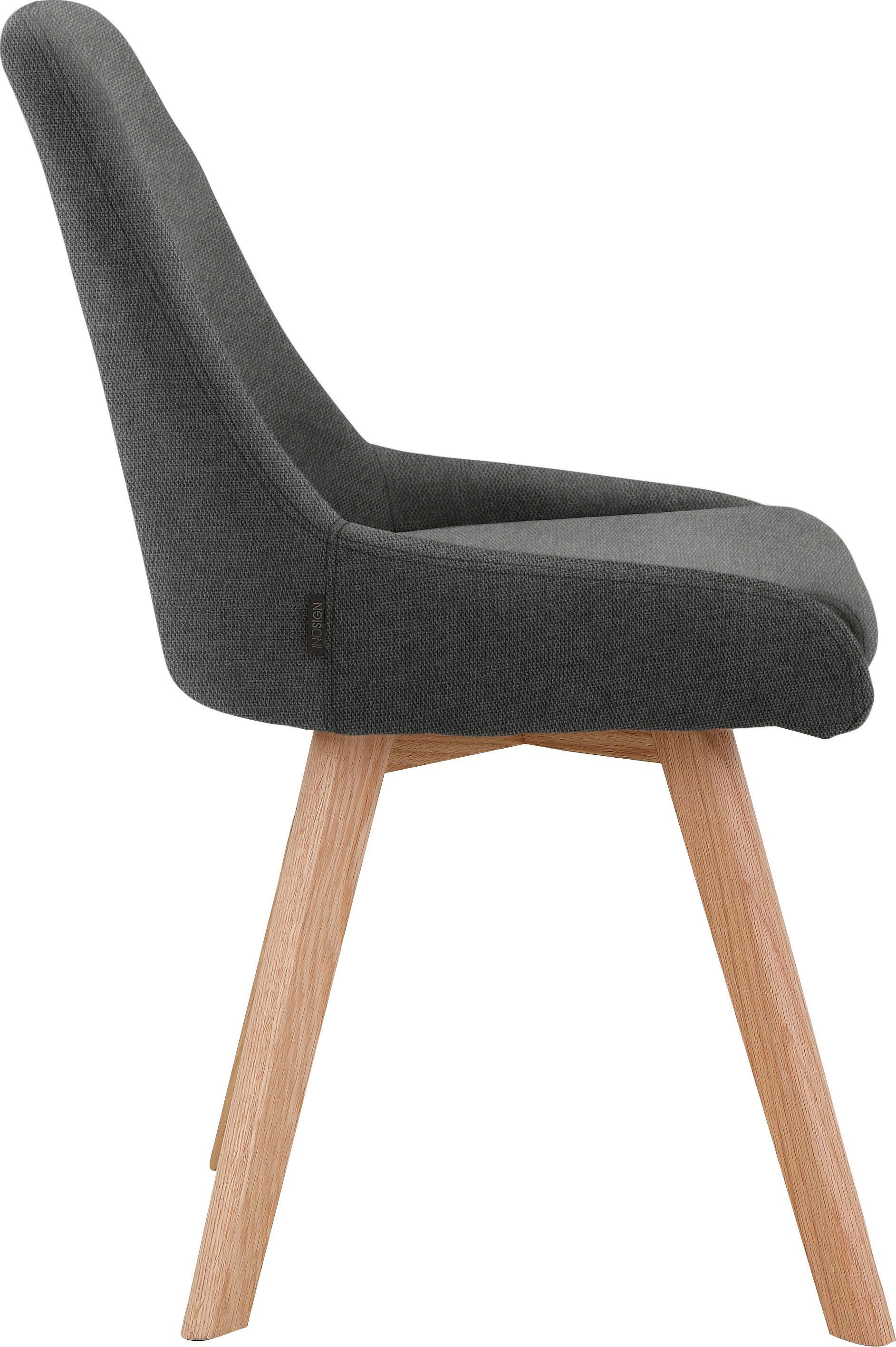 INOSIGN Eetkamerstoel Dilla, TOPSELLER! in sets van 1 en 2, bekleding van geweven stof, zithoogte 48 cm, keukenstoel