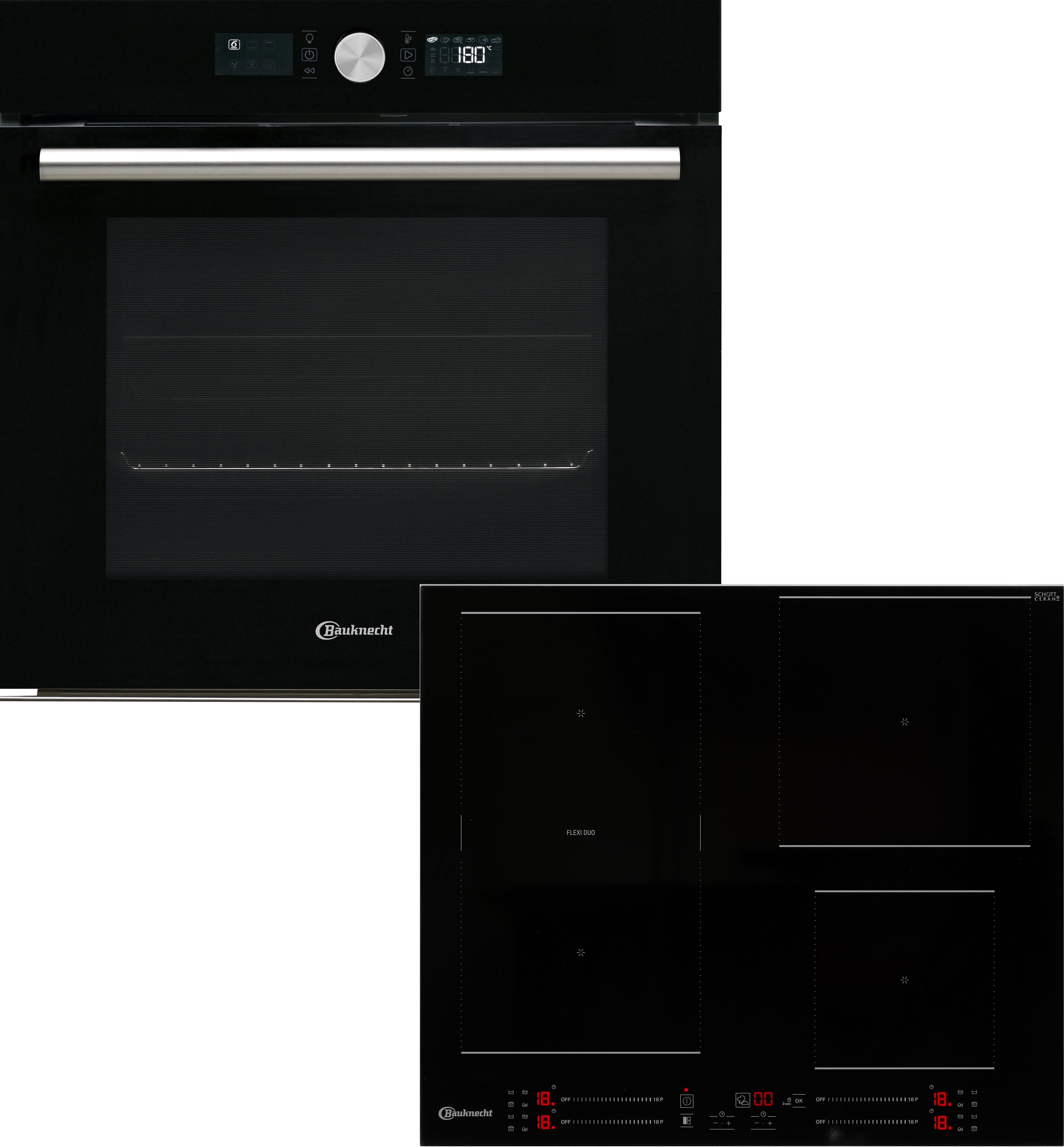 BAUKNECHT Inbouw ovenset BAKO 4 PF16 BLACK