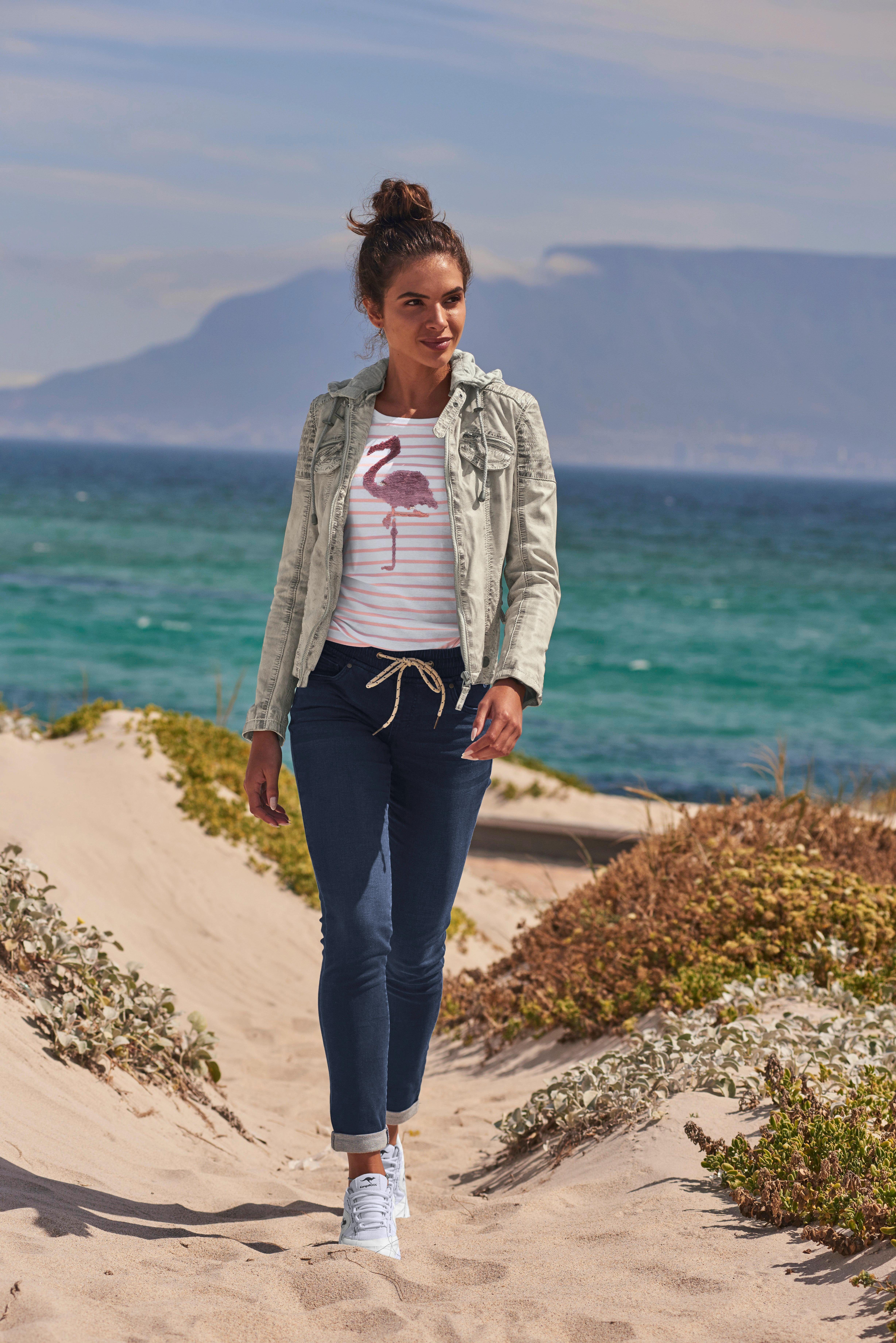 KangaROOS Prettige jeans elastische pasvorm, rechte pijp