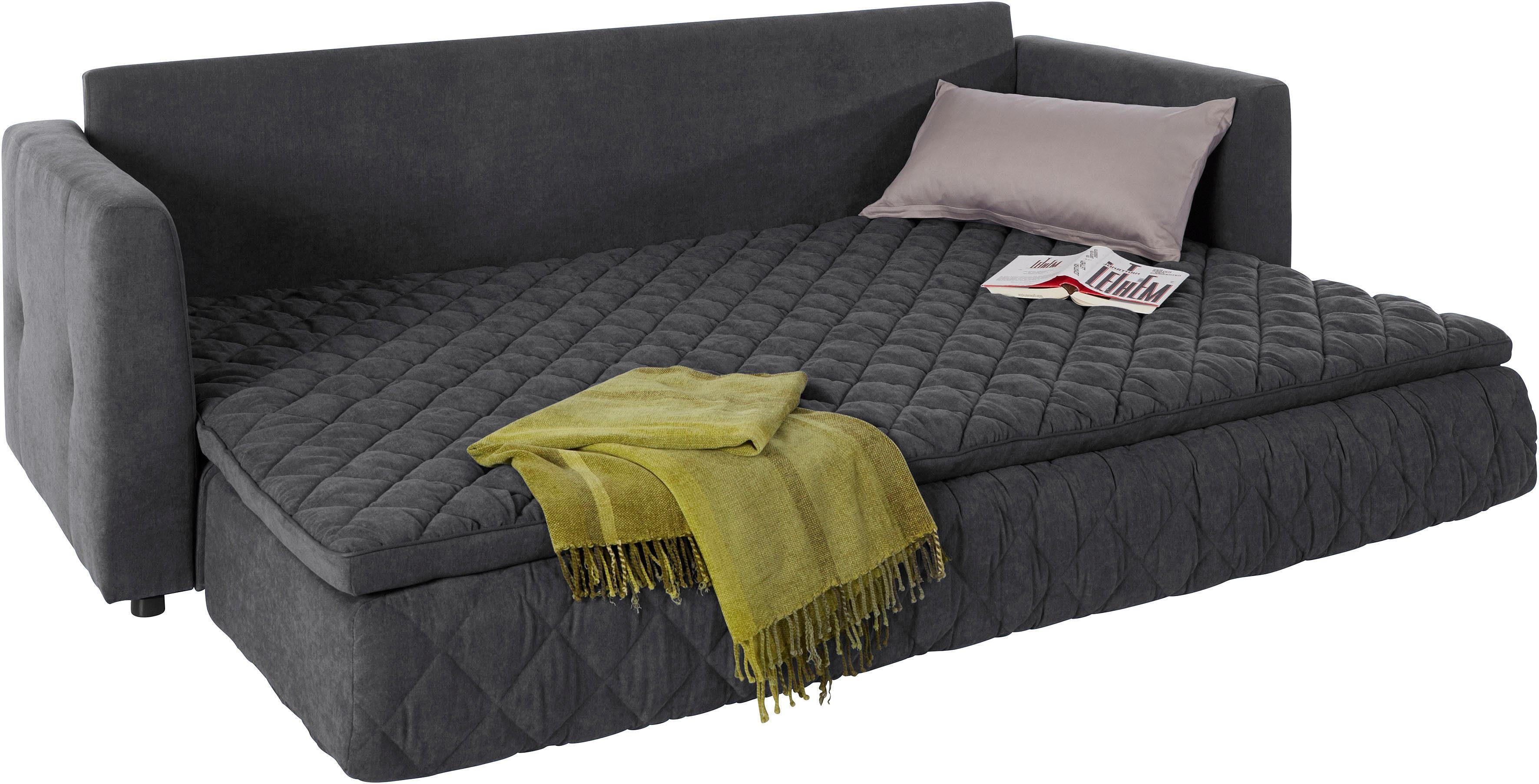 INOSIGN Slaapbank Kelly Inclusief topmatras, met binnenvering, bekleding is afneembaar