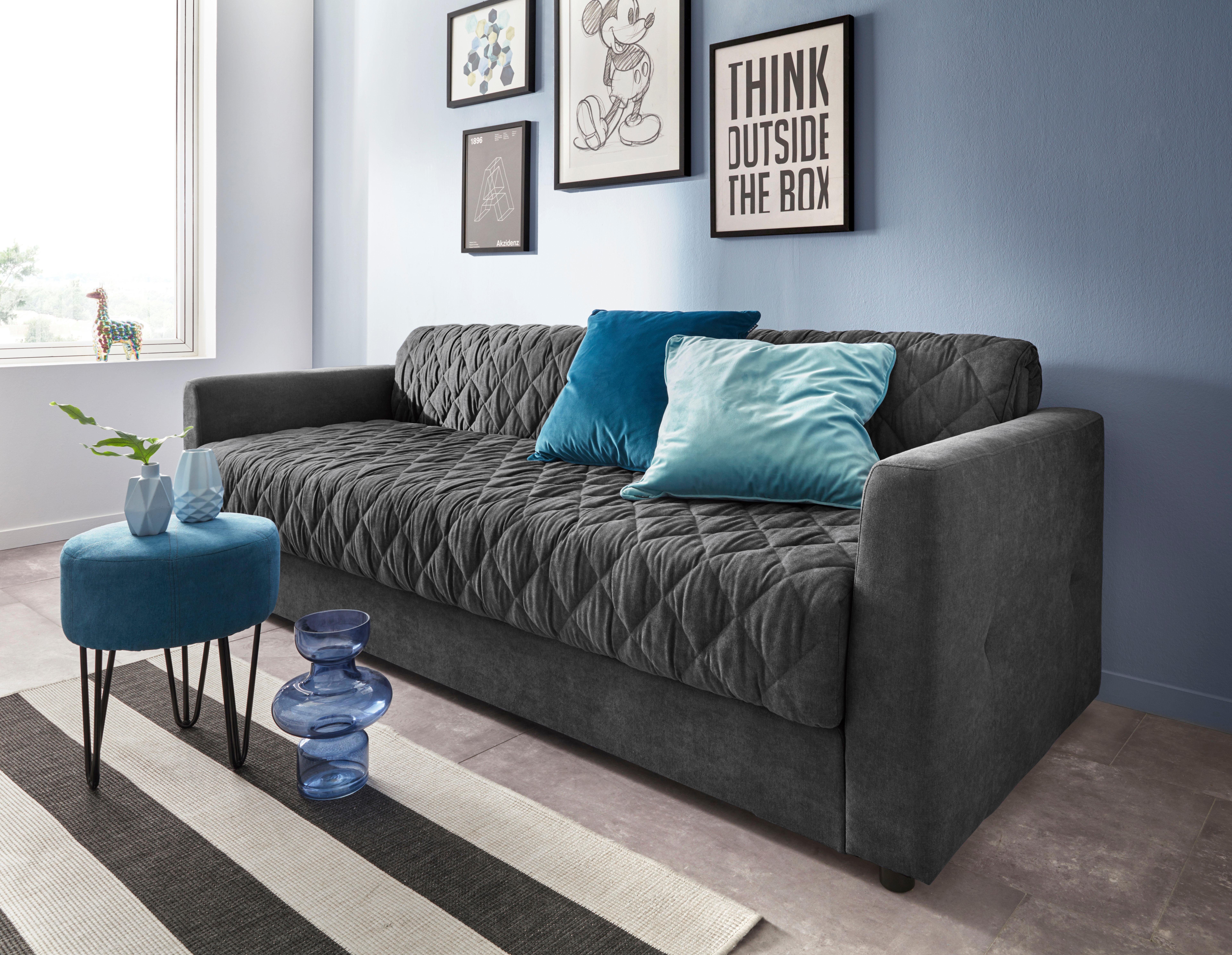 INOSIGN Slaapbank Kelly Inclusief topmatras, met binnenvering, bekleding is afneembaar