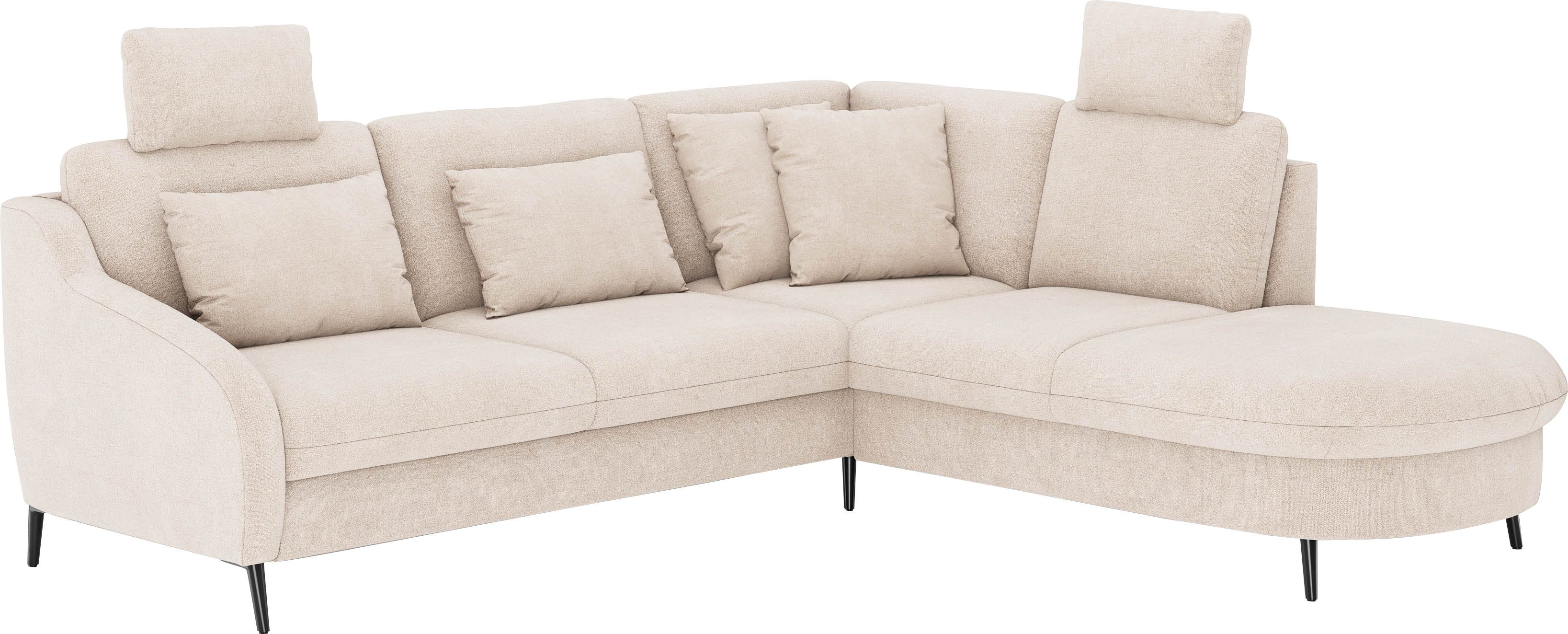 sit&more Hoekbank Soul L-vorm optioneel met bedfunctie en bedlade of lade