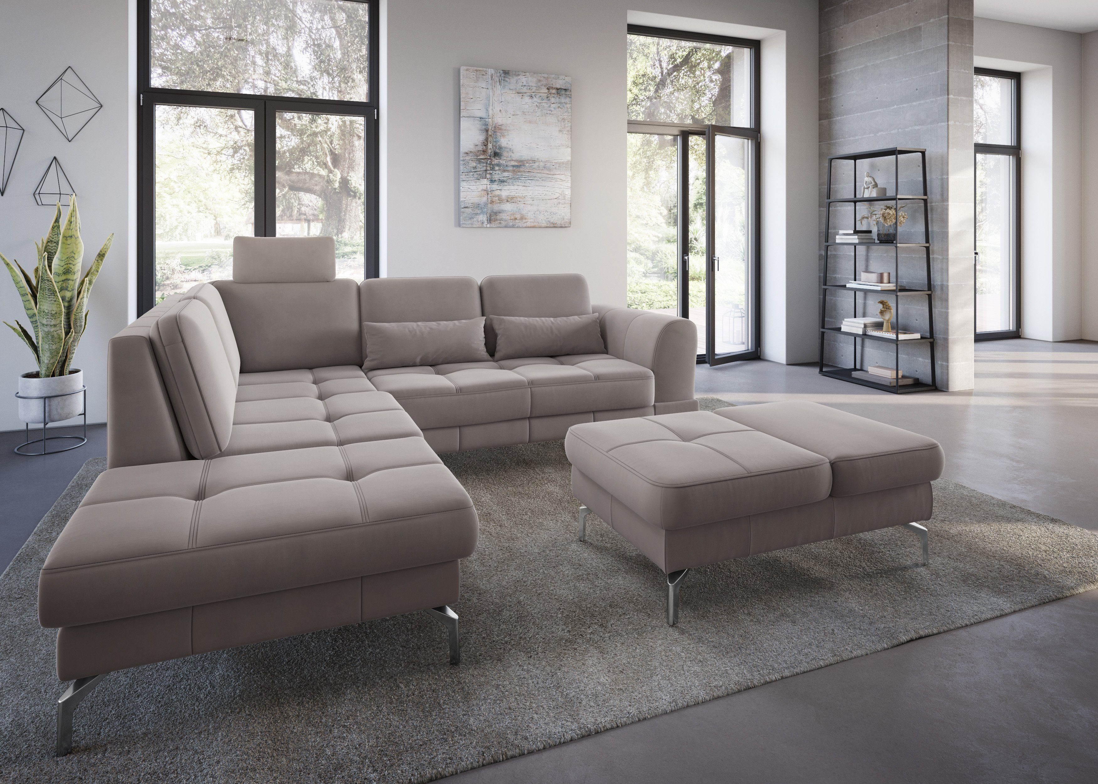 sit&more Hocker Bendigo met inklapfunctie, bodemvrijheid 15 cm, naar keuze in 2 pootkleuren