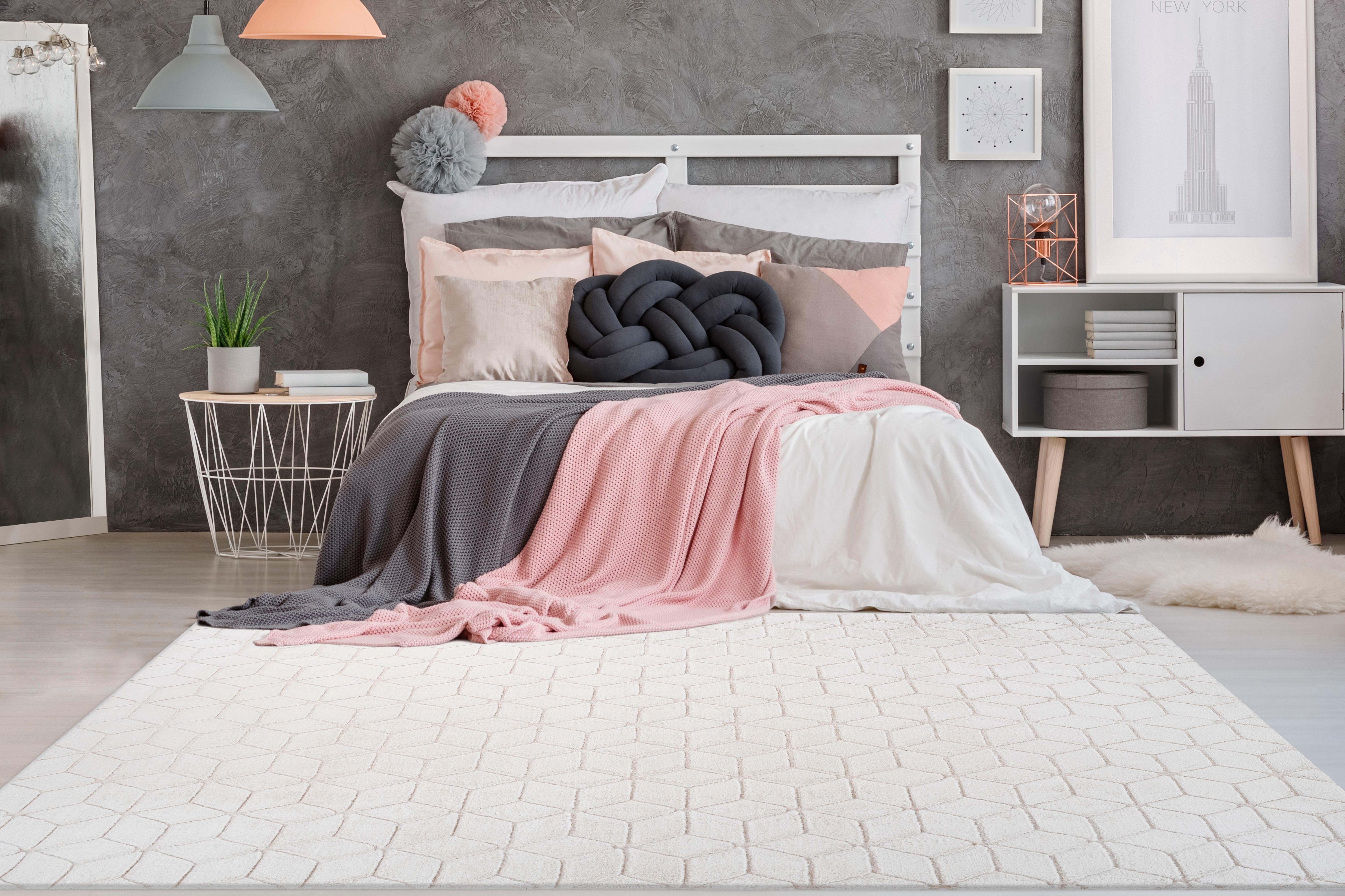 me gusta Vloerkleed Vivica 100 bijzonder zacht door microvezel, woonkamer