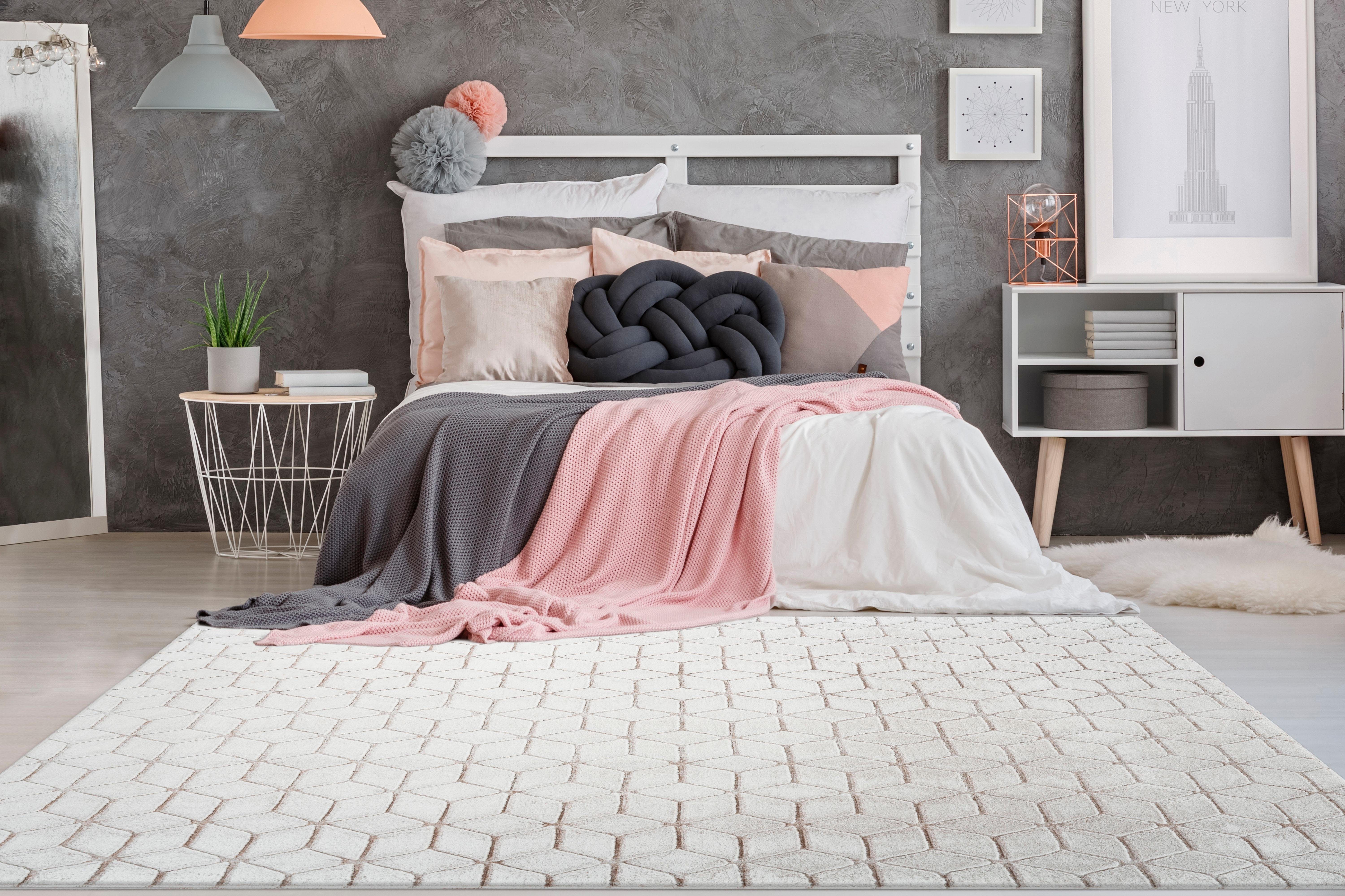 me gusta Vloerkleed Vivica 100 bijzonder zacht door microvezel, woonkamer