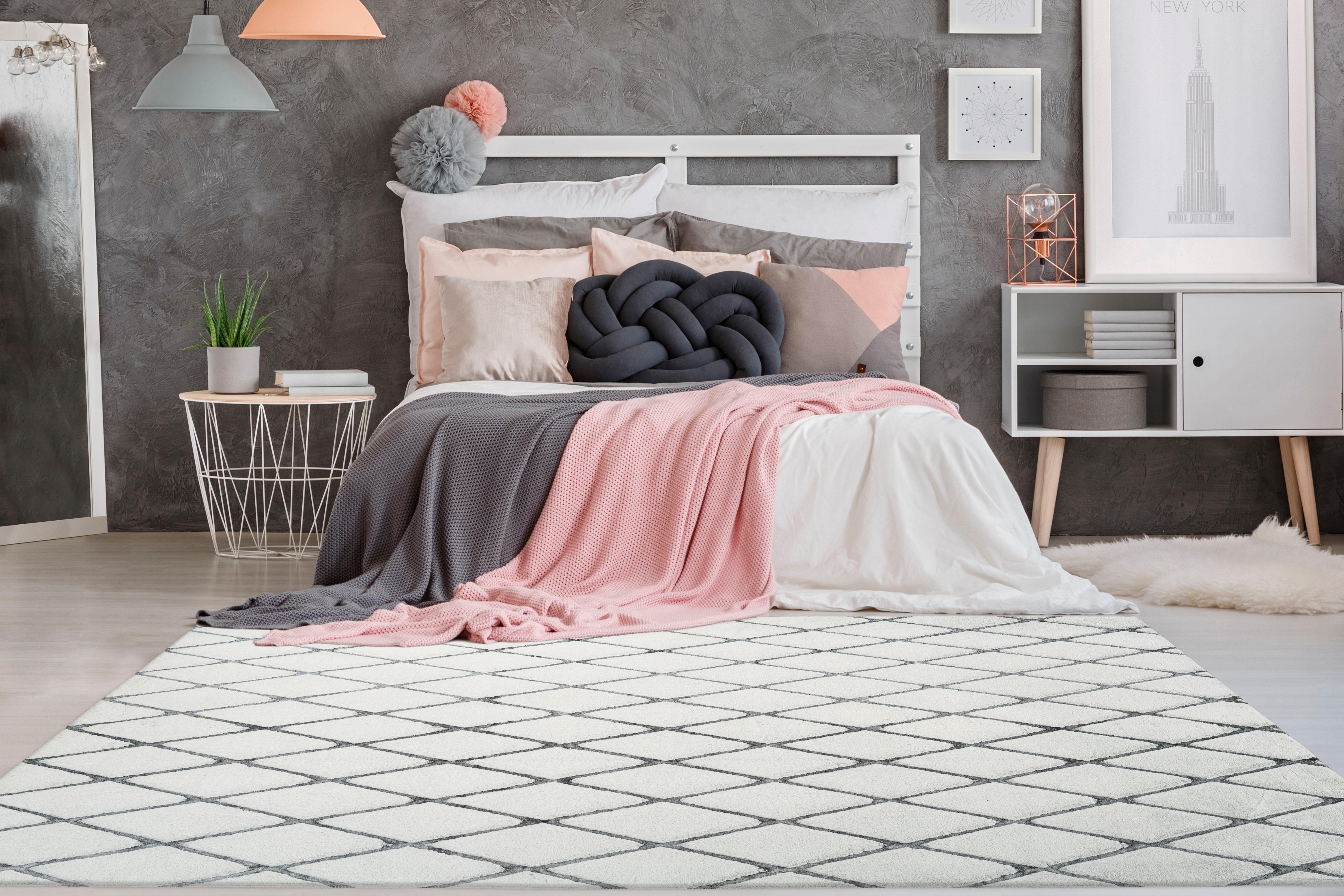 me gusta Vloerkleed Vivica 200 bijzonder zacht door microvezel, woonkamer