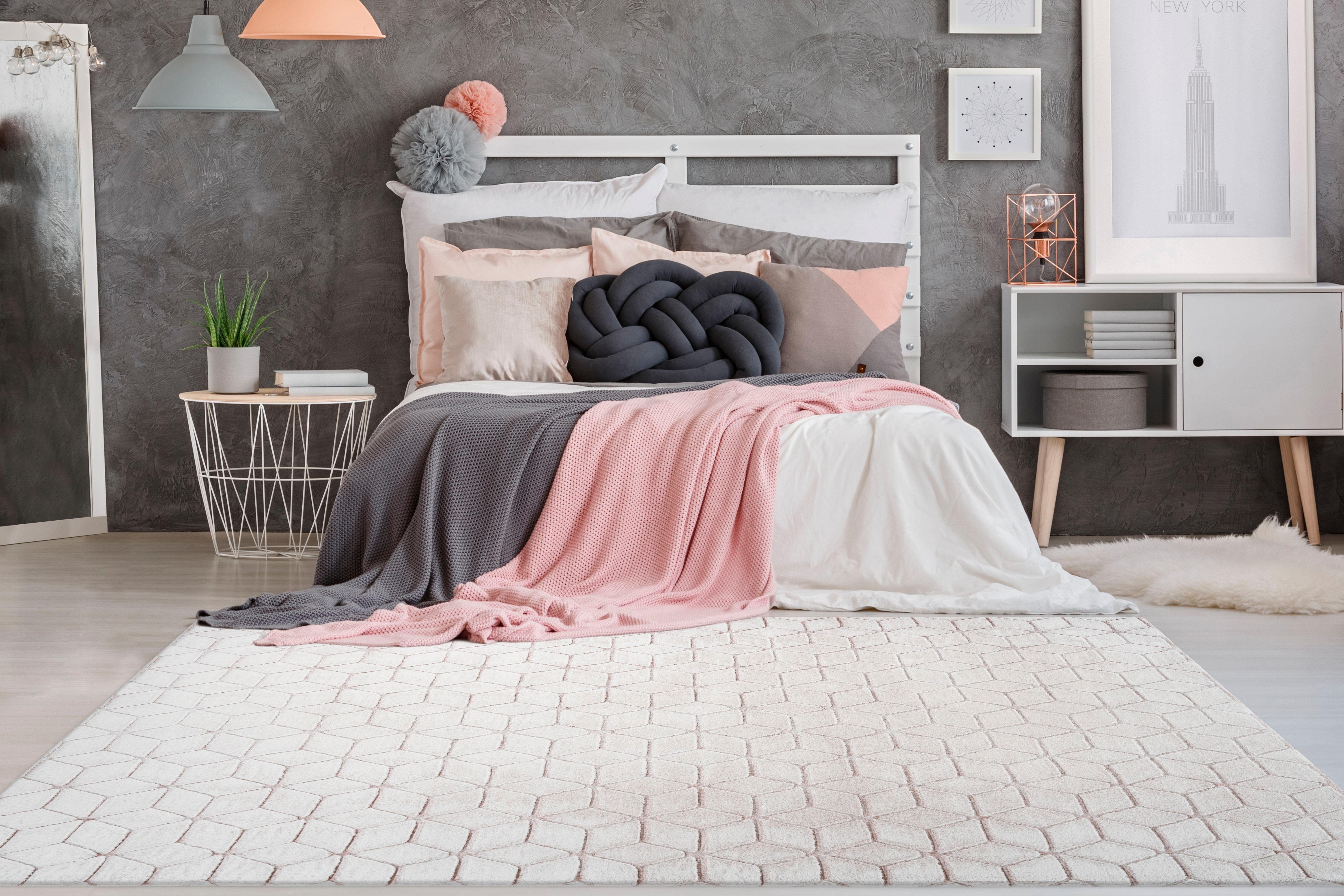 me gusta Vloerkleed Vivica 100 bijzonder zacht door microvezel, woonkamer