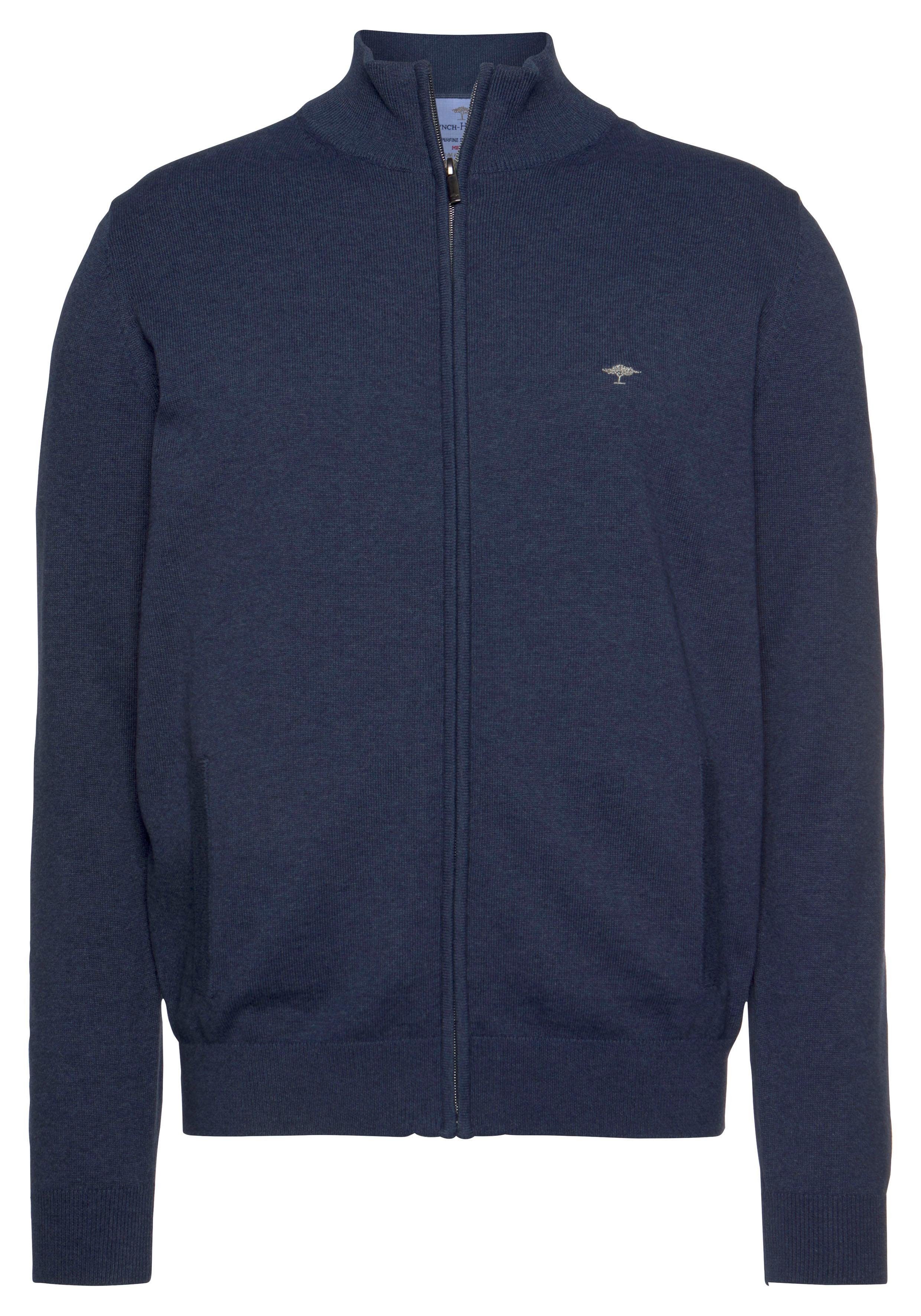 FYNCH-HATTON Vest met ritssluiting en logo-geborduurde details