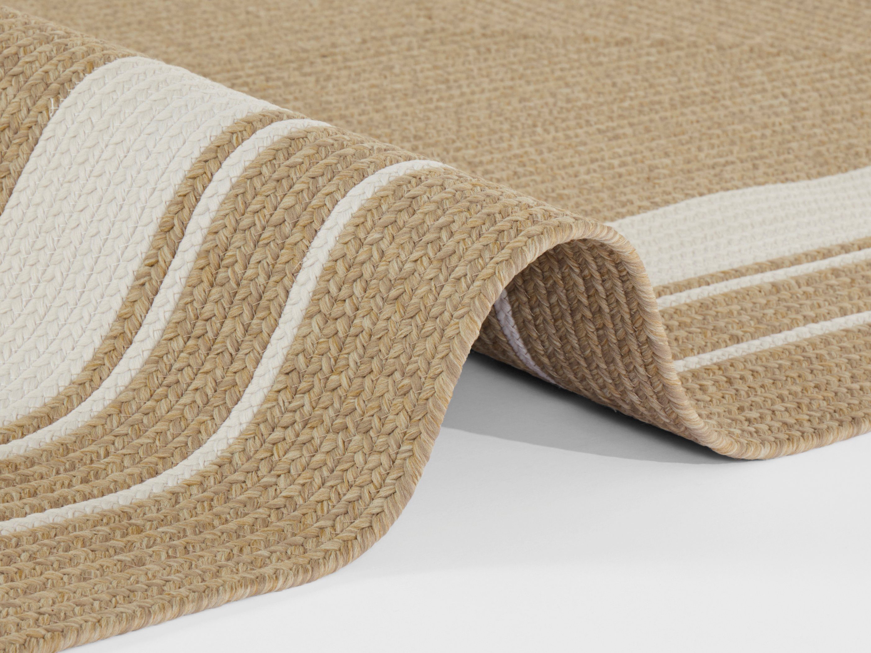 NORTHRUGS Vloerkleed Trenzado In- & outdoor, handgemaakt-look, loper, weerbestendig, balkon, woonkamer