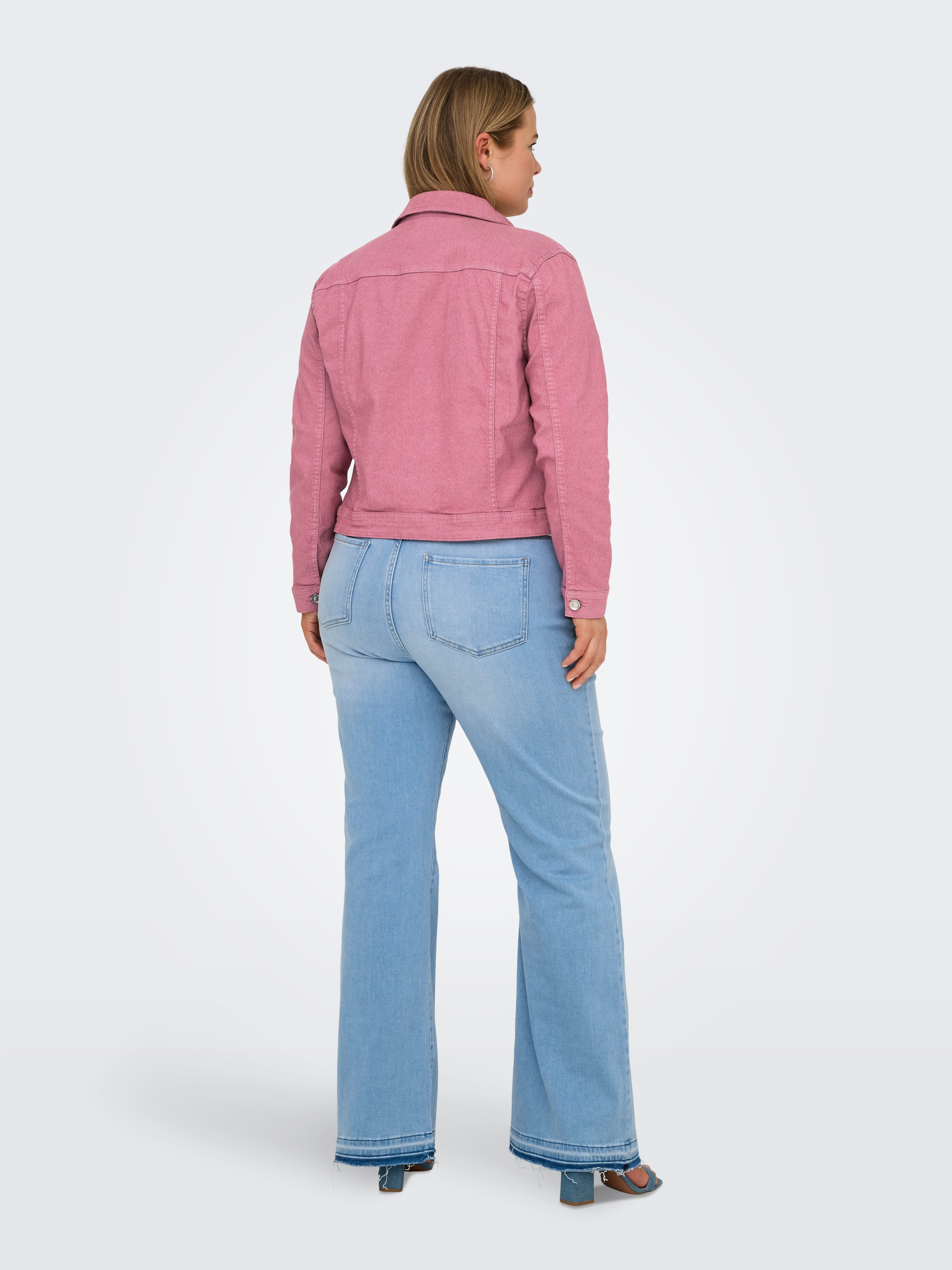 ONLY CARMAKOMA Jeansjack CARWESPA COLOUR DENIM JACKET DNM