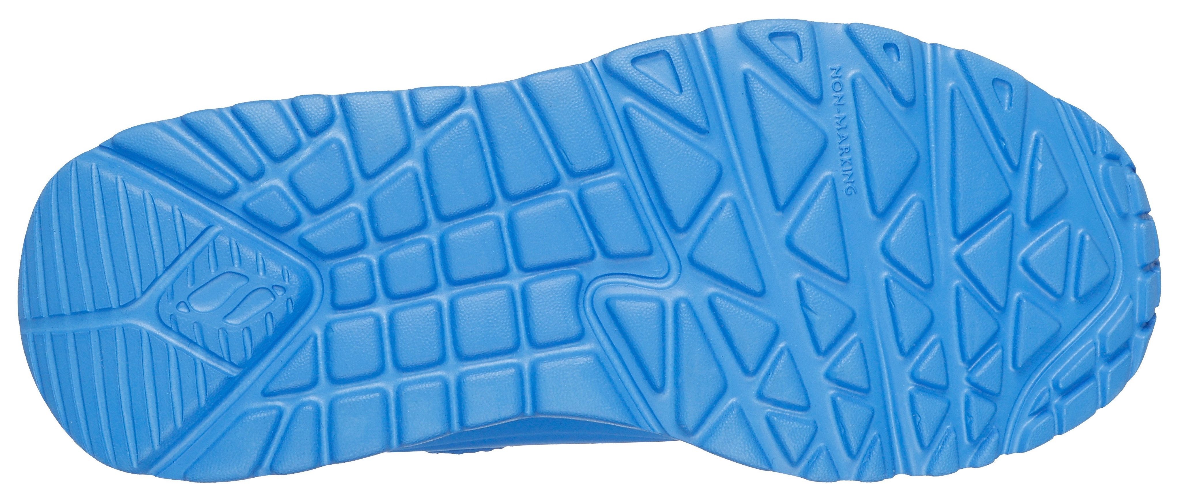 Skechers Sneakers UNO LITE - LOVE LEVITATE , Veterschoen met bedrukte zool, maat sjabloon te downloaden