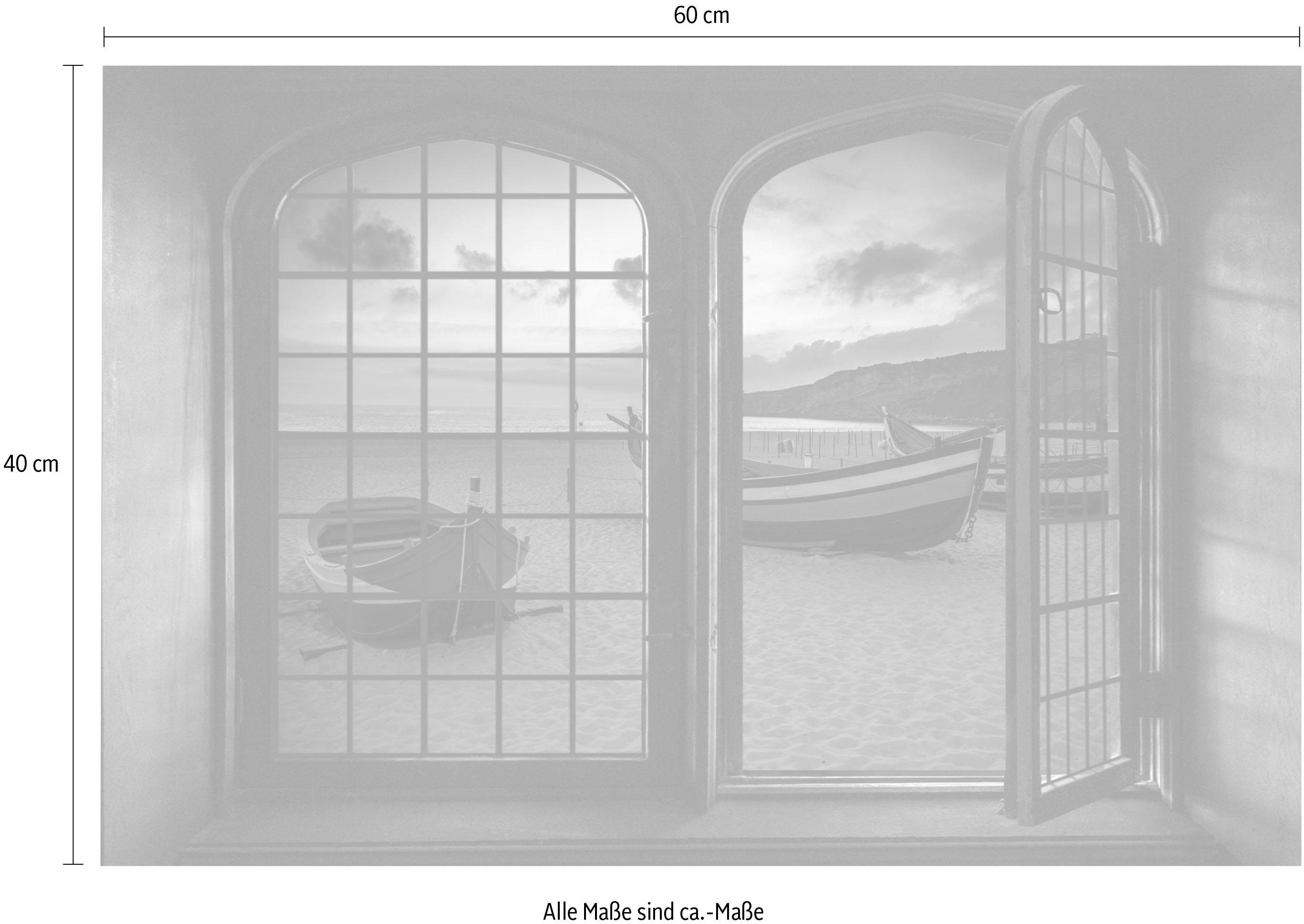 queence Wandfolie Boten Muursticker, muurdecoratie, zelfklevend, 3D, raam