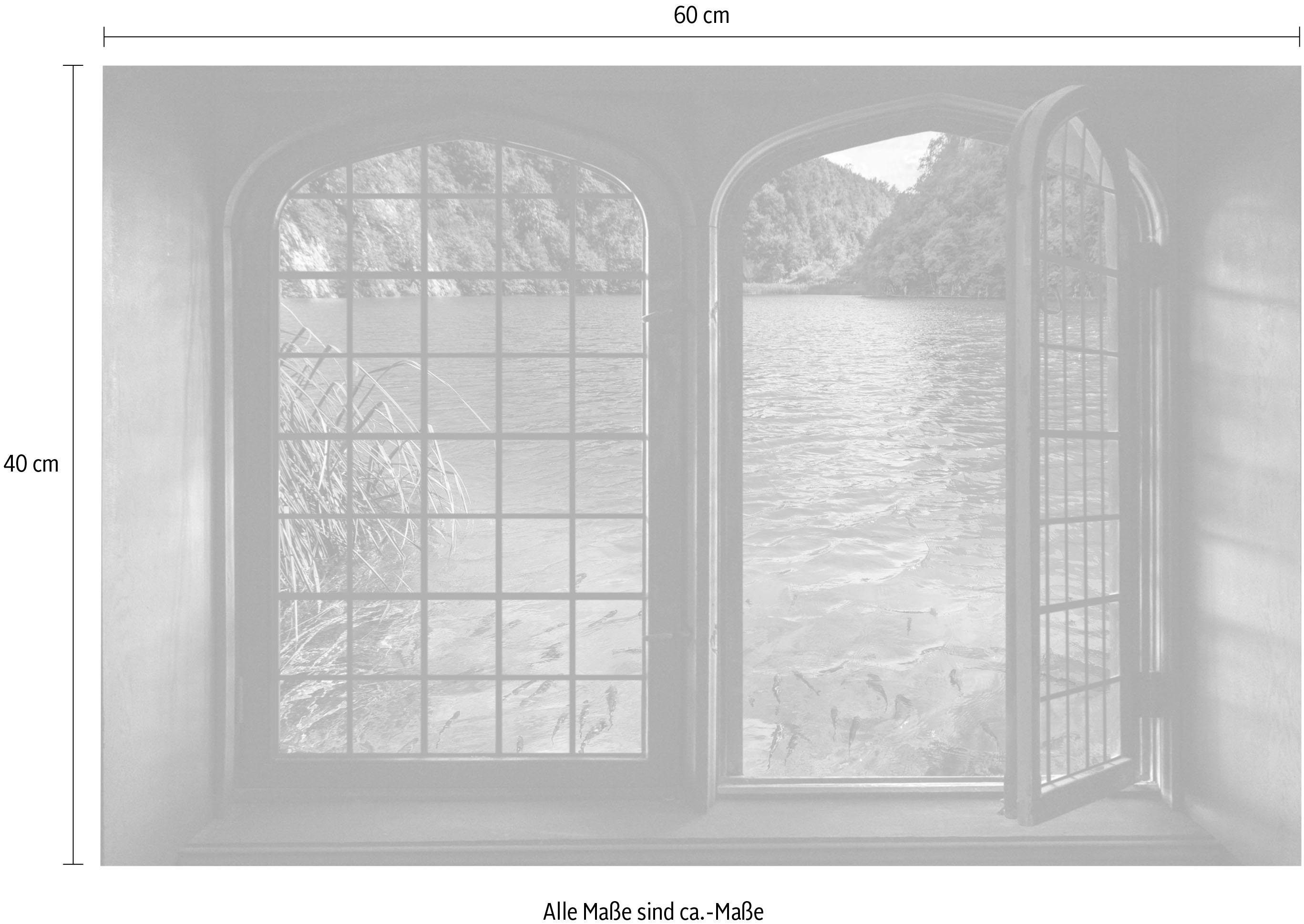 queence Wandfolie Water Muursticker, muurdecoratie, zelfklevend, 3D, raam