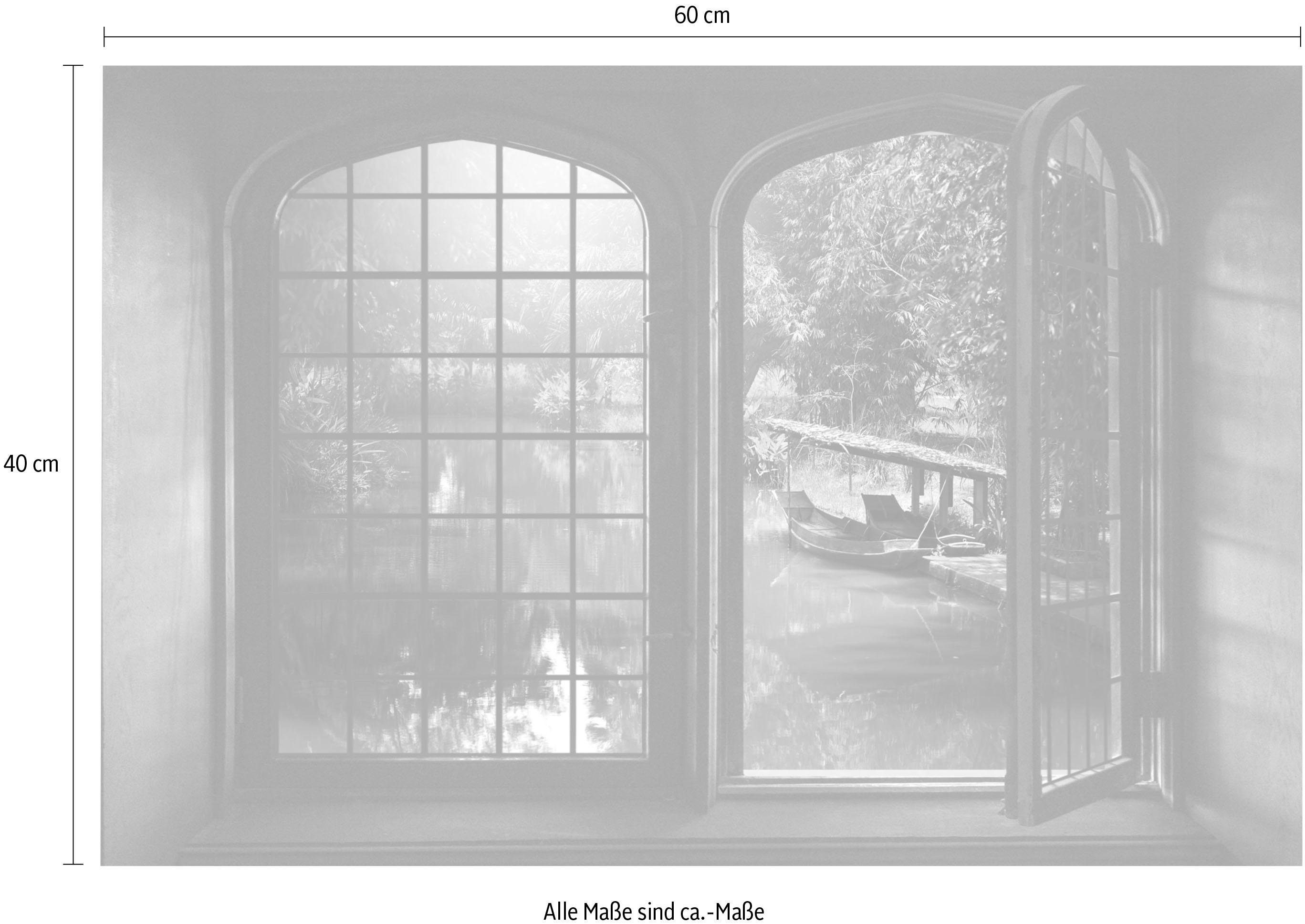 queence Wandfolie Oerwoud Muursticker, muurdecoratie, zelfklevend, 3D, raam