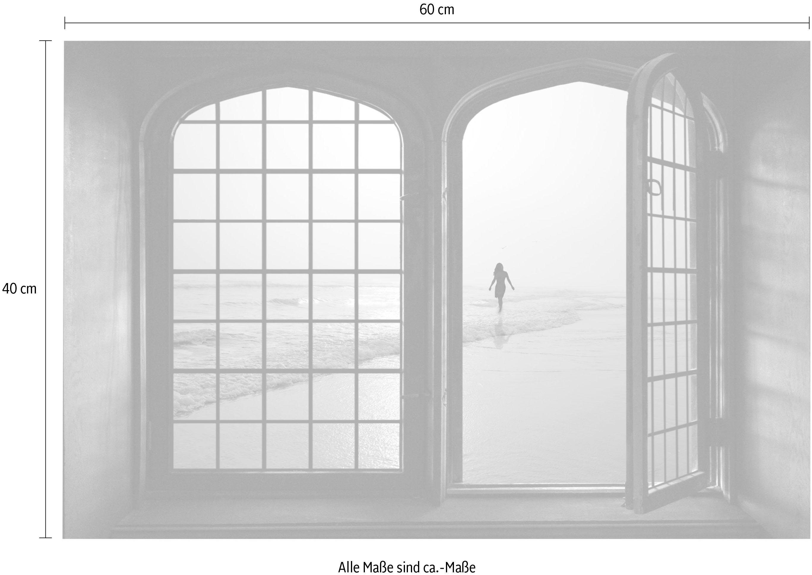 queence Wandfolie Nostalgie Muursticker, muurdecoratie, zelfklevend, 3D, raam