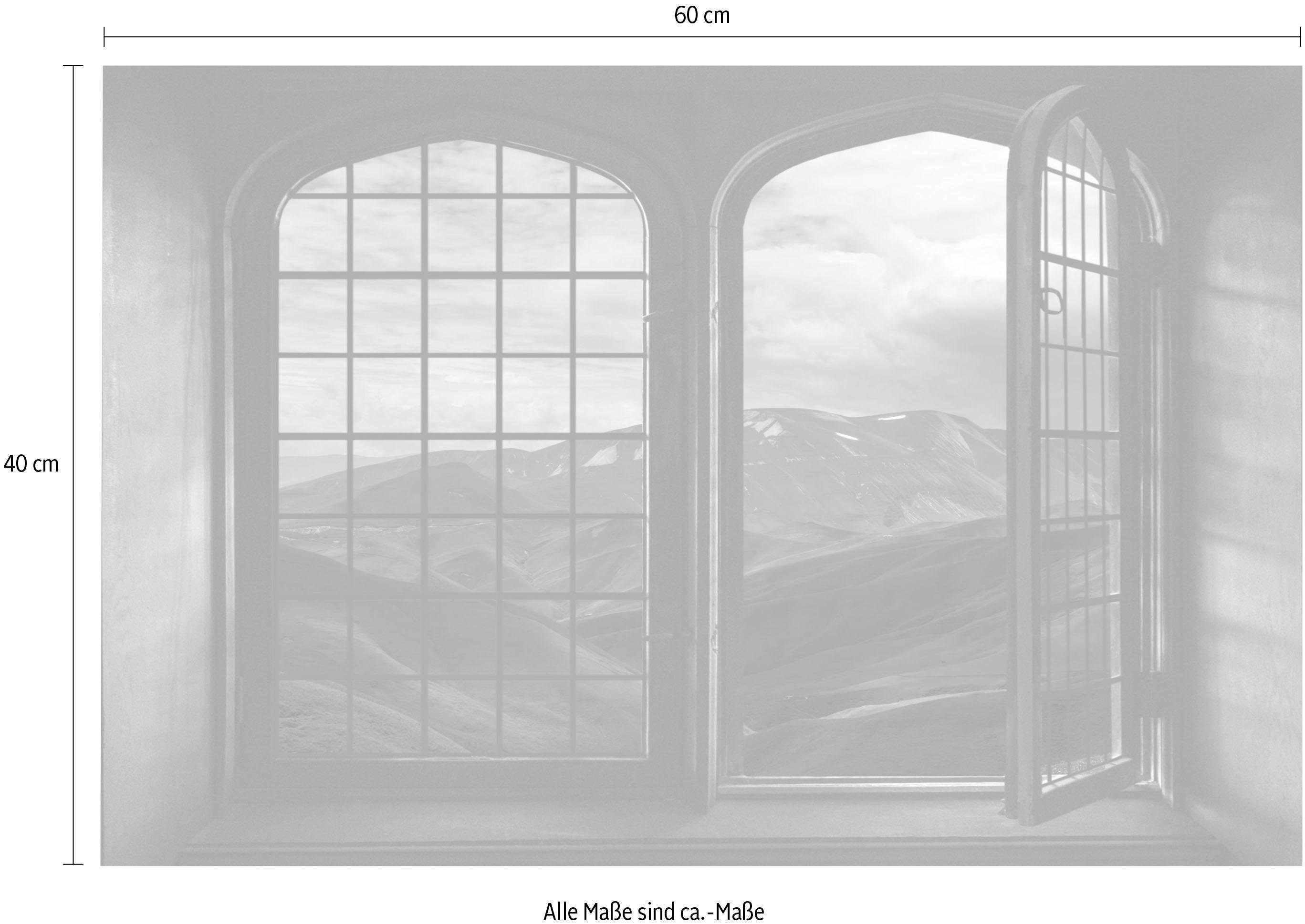 queence Wandfolie Schotland Muursticker, muurdecoratie, zelfklevend, 3D, raam