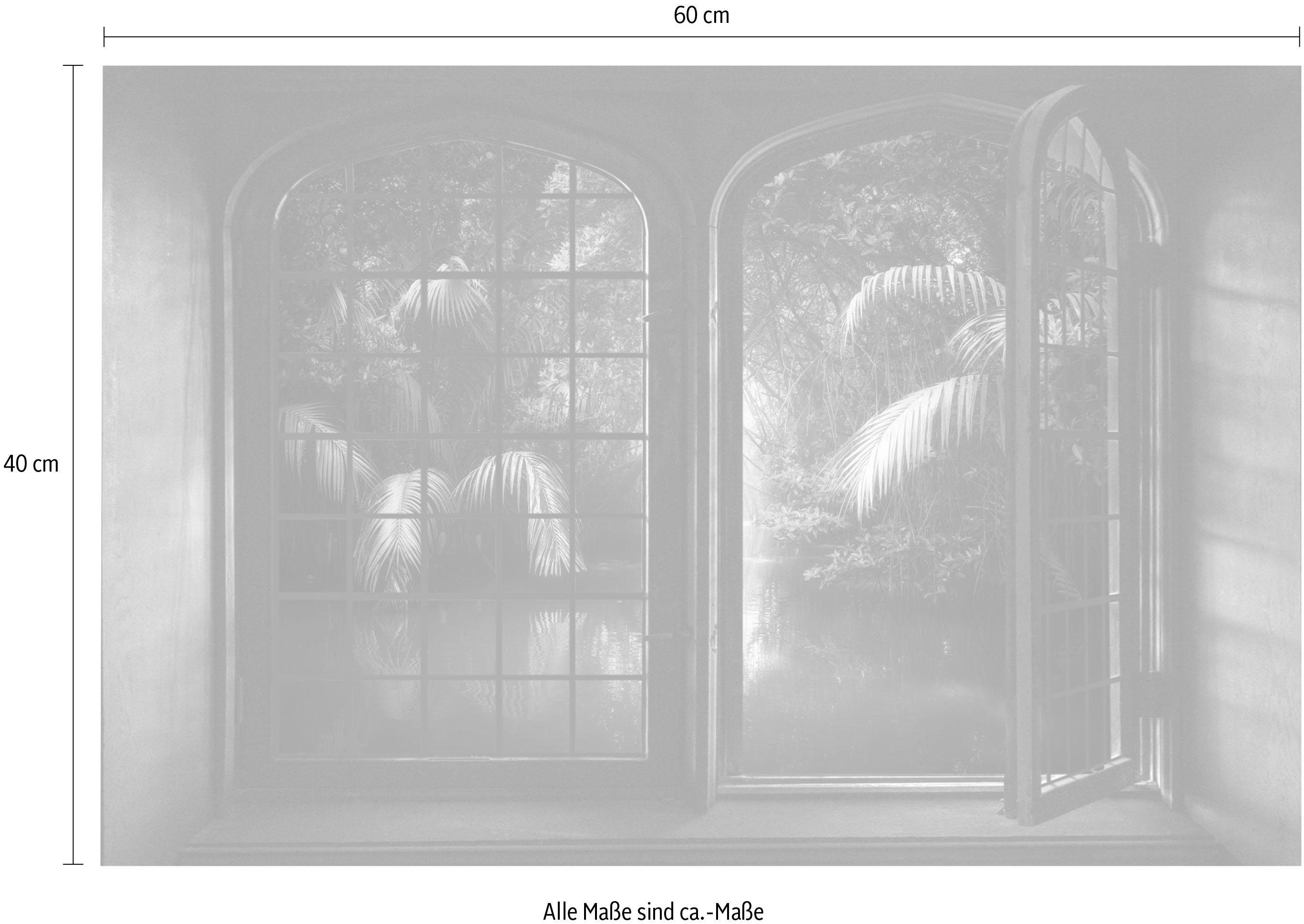 queence Wandfolie Oerwoud Muursticker, muurdecoratie, zelfklevend, 3D, raam