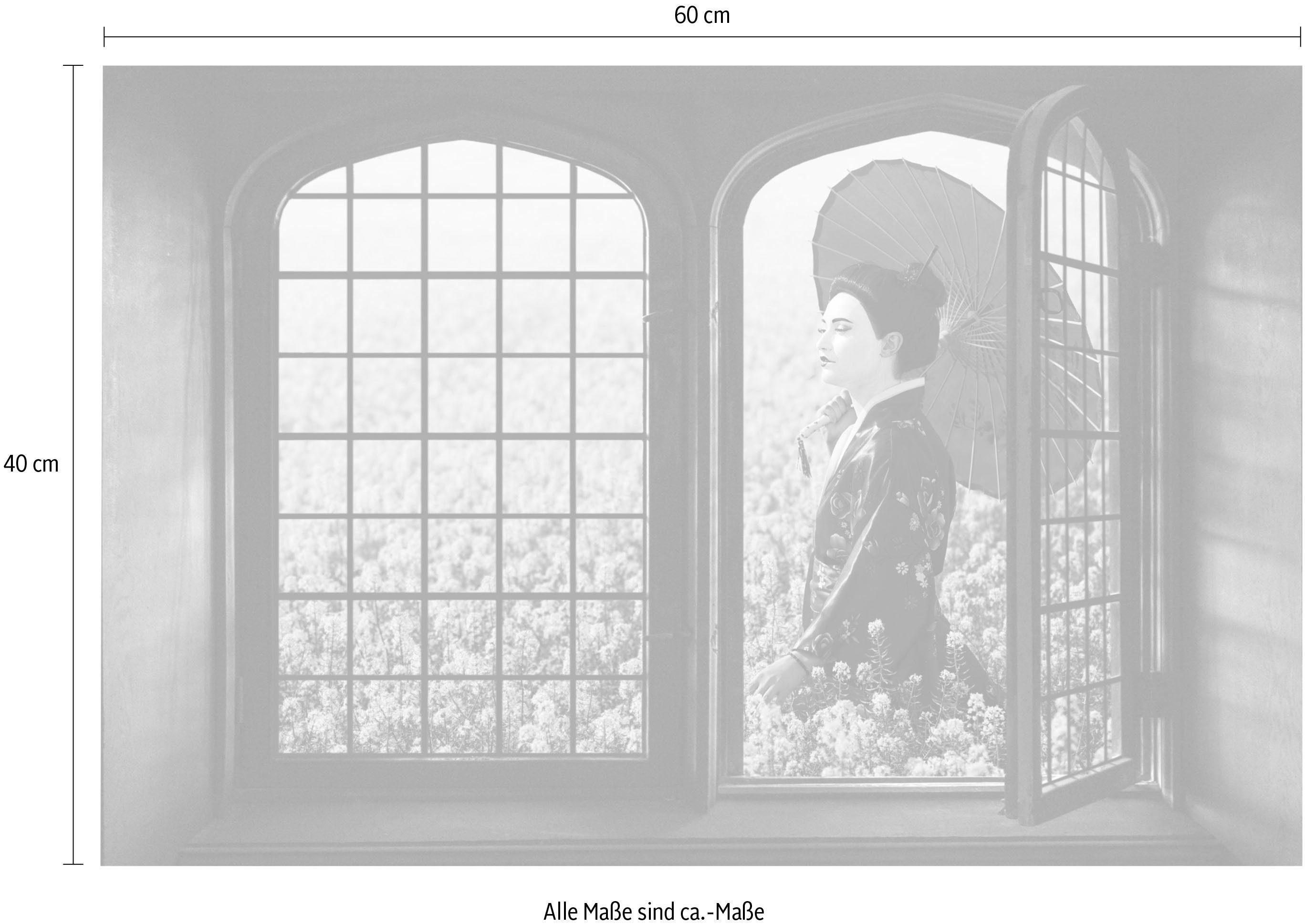 queence Wandfolie Touch of China Muursticker, muurdecoratie, zelfklevend, 3D, raam
