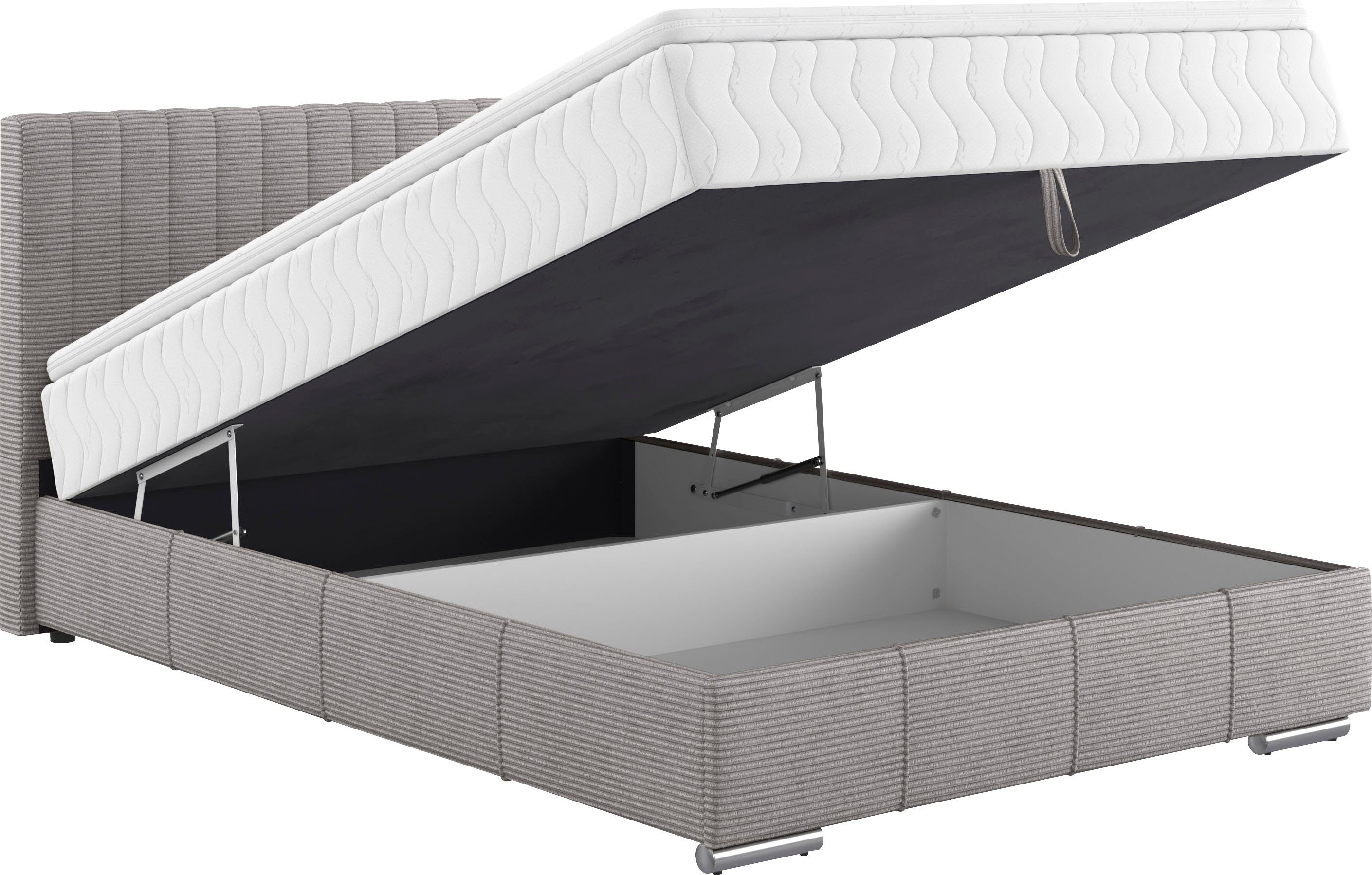 INOSIGN Boxspring Thor met bedbodem, incl. matras, topverkoper Topmatras en sierkussen, in verschillende hardheden beschikbaar