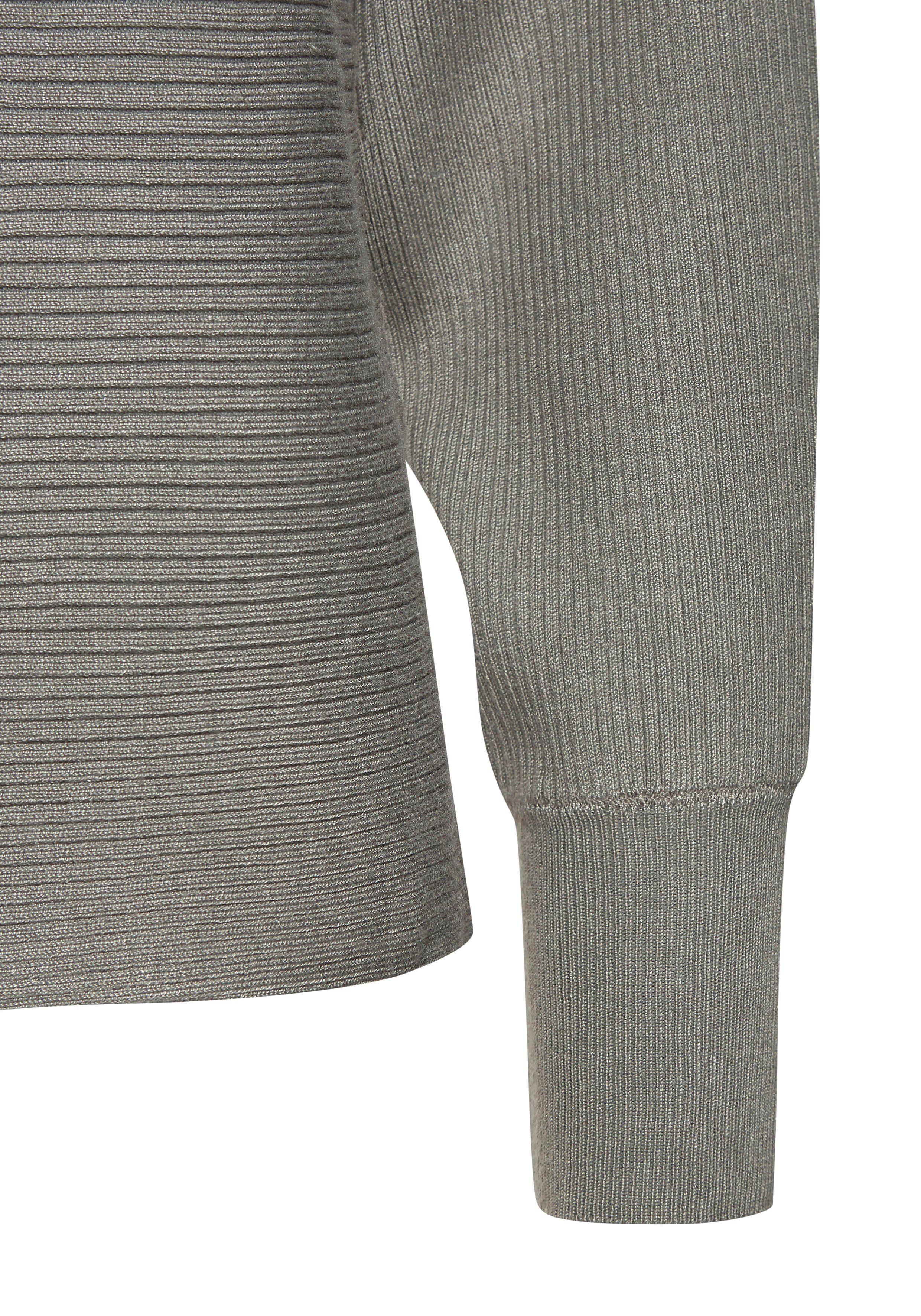 Vivance Gebreide trui met u-boot halslijn, vleermuismouwen, strepenlook, oversized