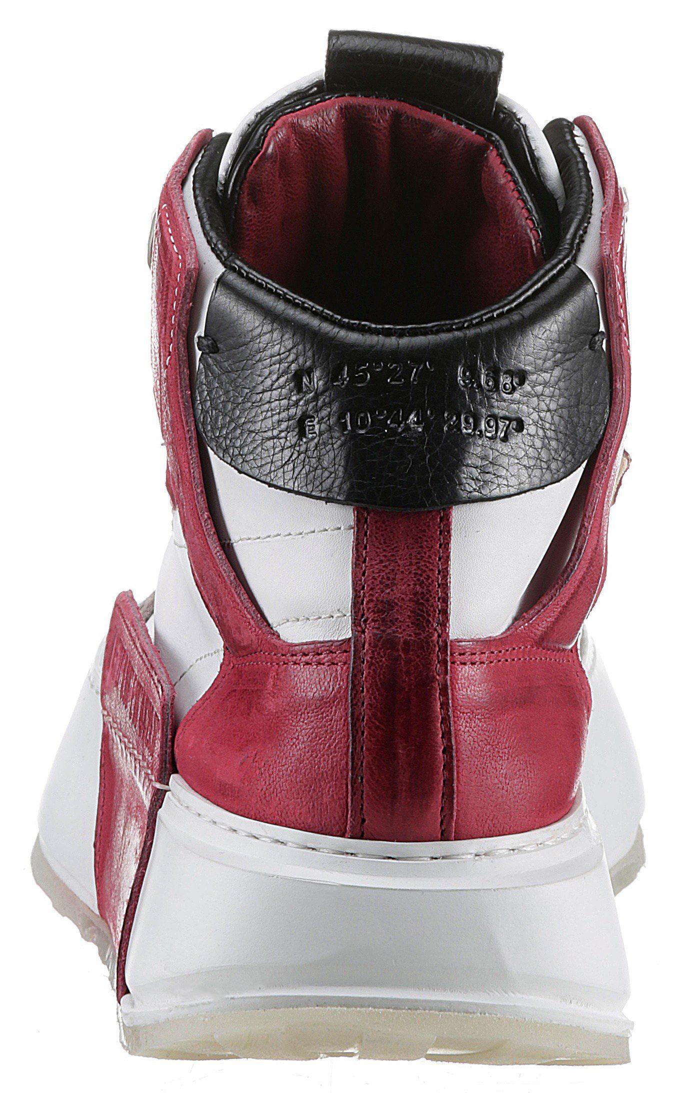 A.S.98 Plateausneakers Hilfi veterschoenen, high top sneakers, chunky boot met contrasterende afwerkingen