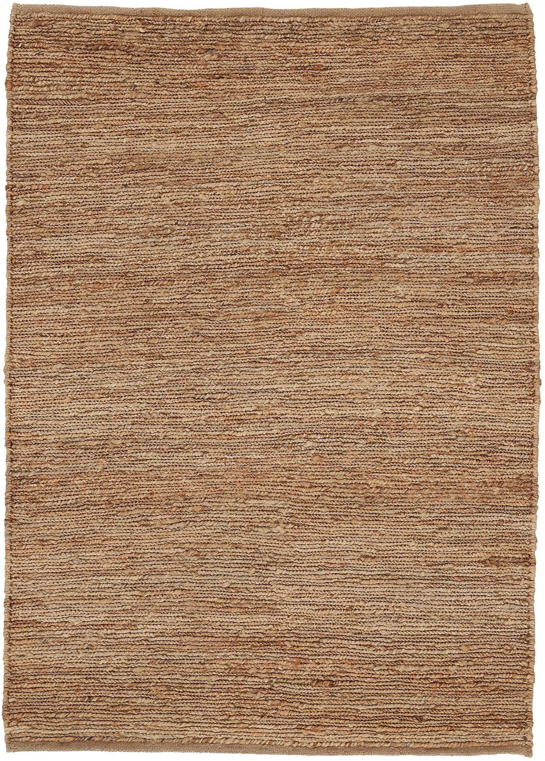 carpetfine Vloerkleed Nala jute tapijt van natuurlijke vezels keerbaar, van 100% jute, in vele maten en modellen, vierkant, rond