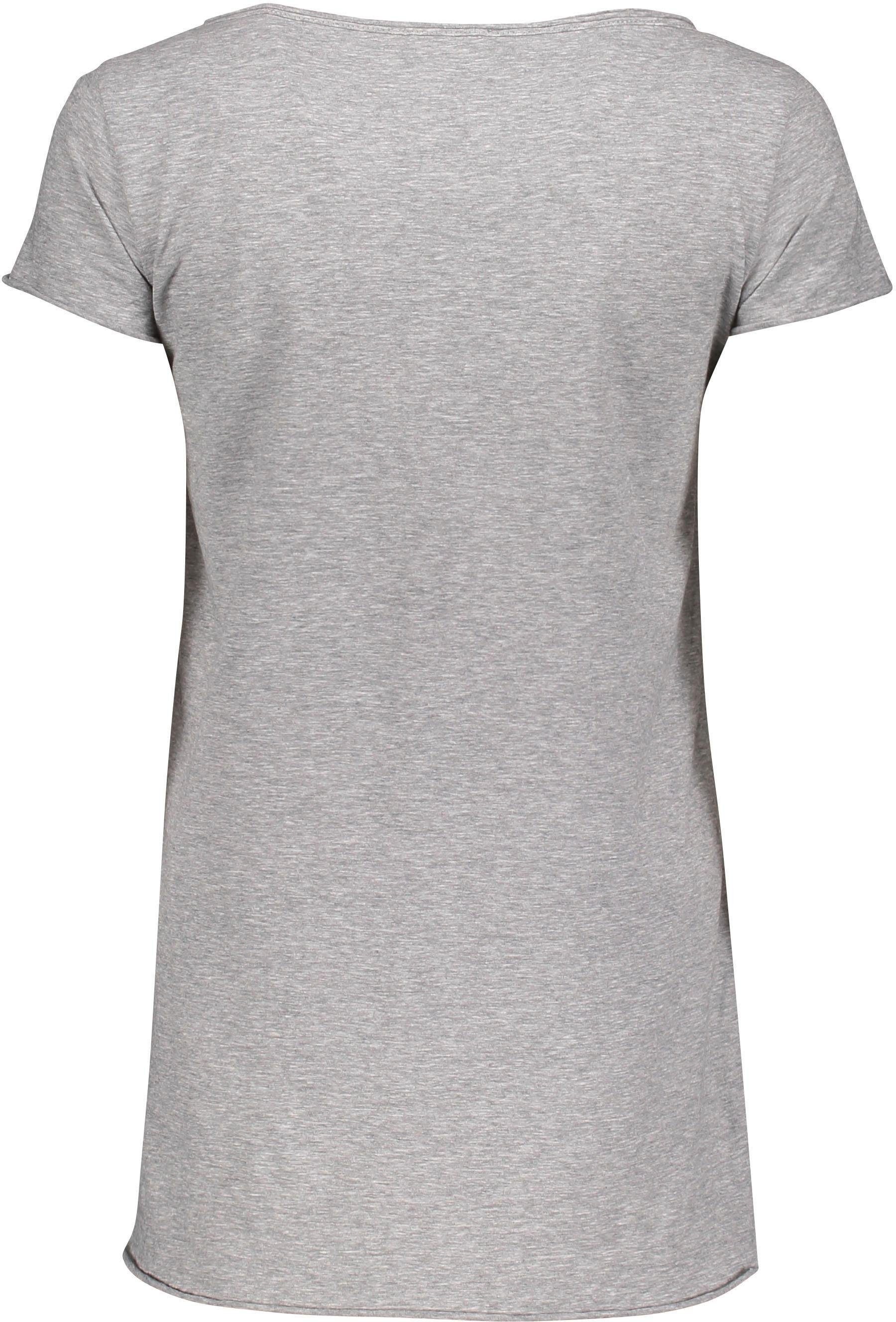 Please Jeans T-shirt M00A met metalen please-merkje en iets aangeknipte zoomrandjes