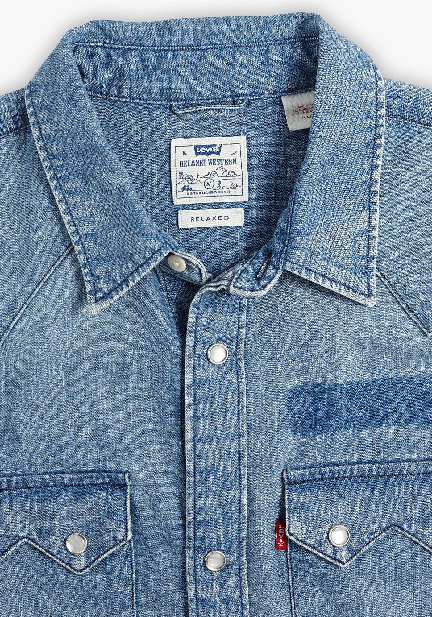 Levi's® Jeans overhemd SAWTOOTH RLX FIT WESTERN BLUES