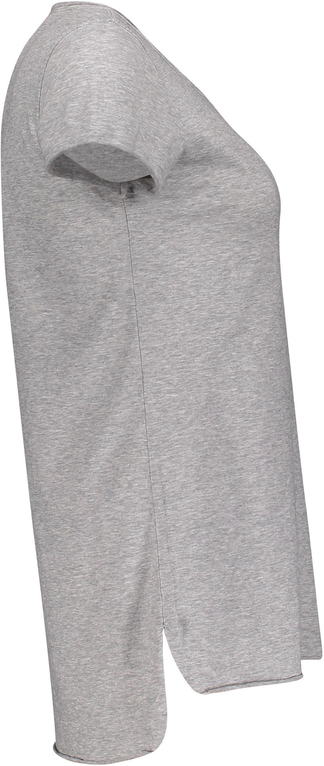 Please Jeans T-shirt M00A met metalen please-merkje en iets aangeknipte zoomrandjes