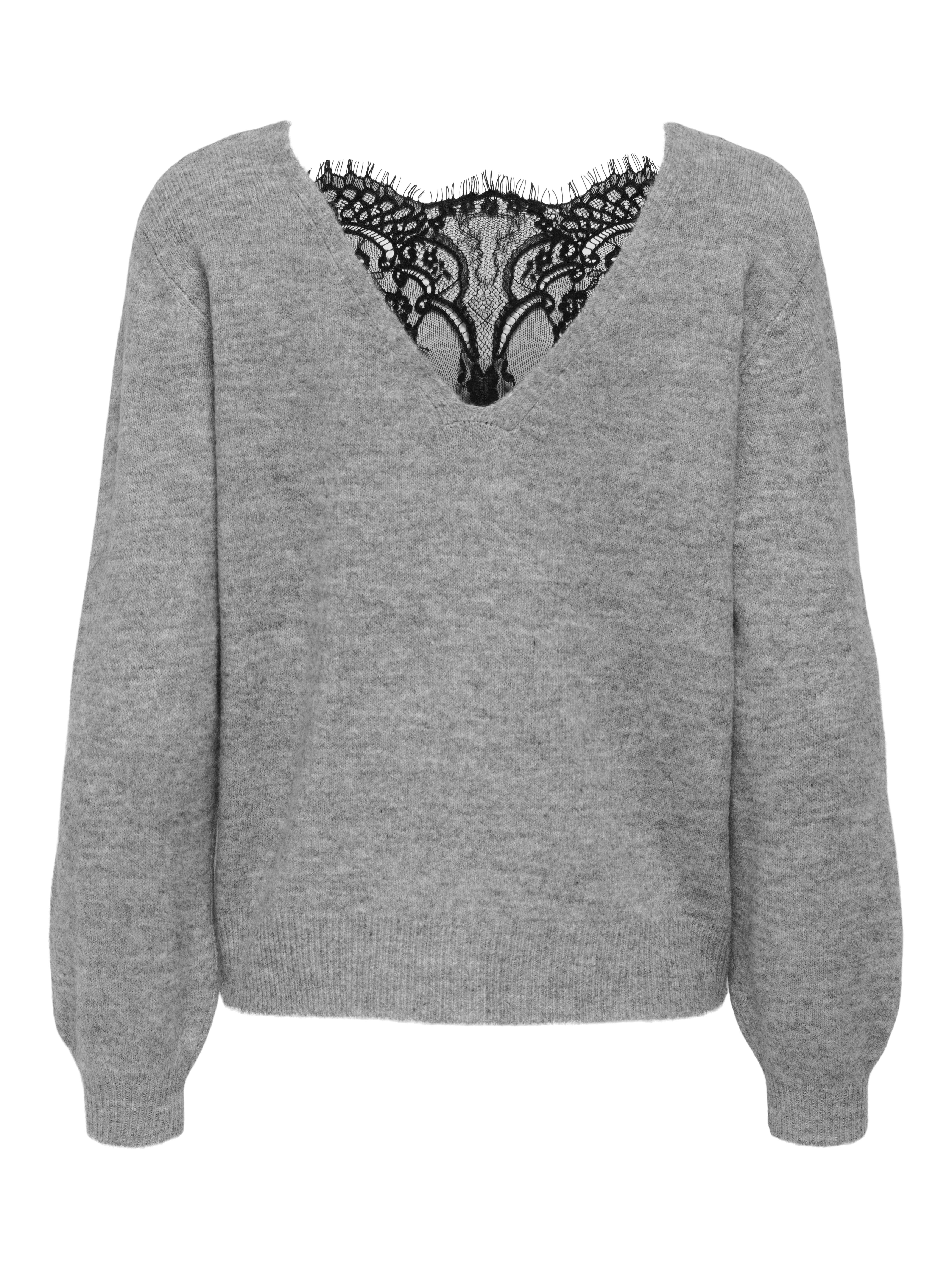 Only Vest ONLADELE LS LACE MIX REVERS CARDI CC KNT