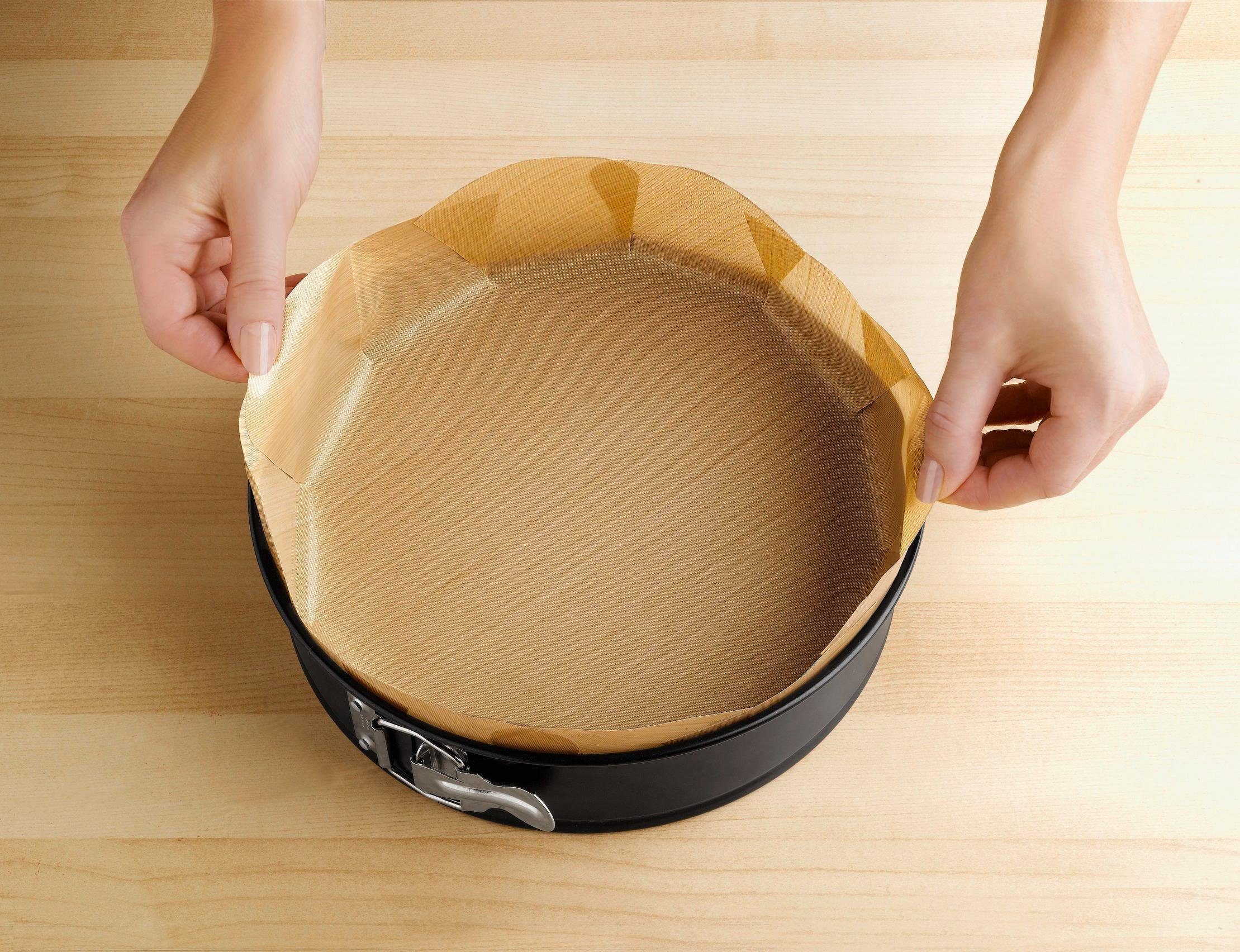 WENKO Bakpapier Non-stick bakvorm gesneden met antiaanbaklaag, set bestaand uit 1x rond, 1x hoekig (set, 2-delig)