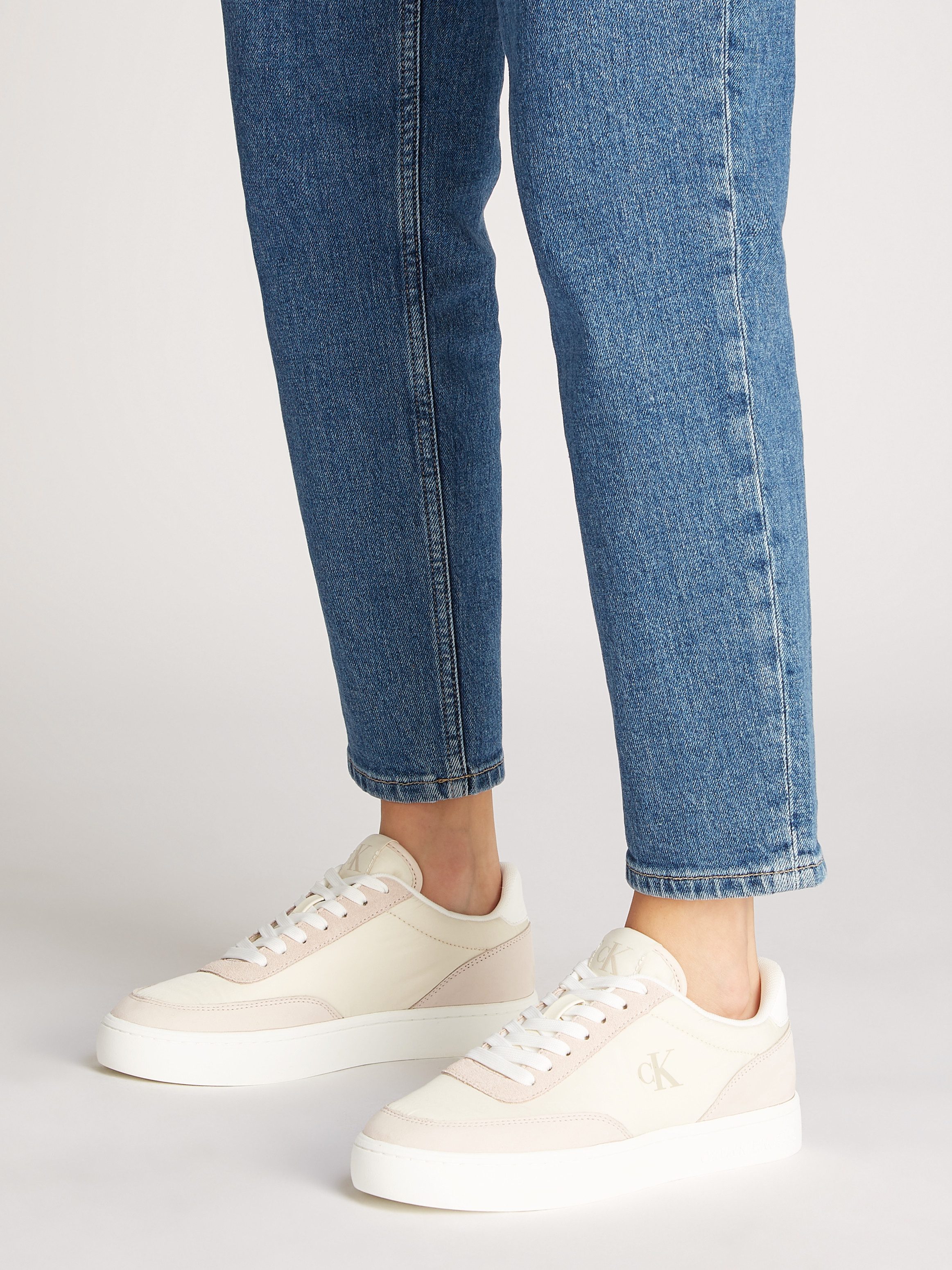 Calvin Klein Sneakers CLASSIC CUPSOLE MIX IN , veterschoenen, vrijetijdsschoen, lage schoen met plateauzool