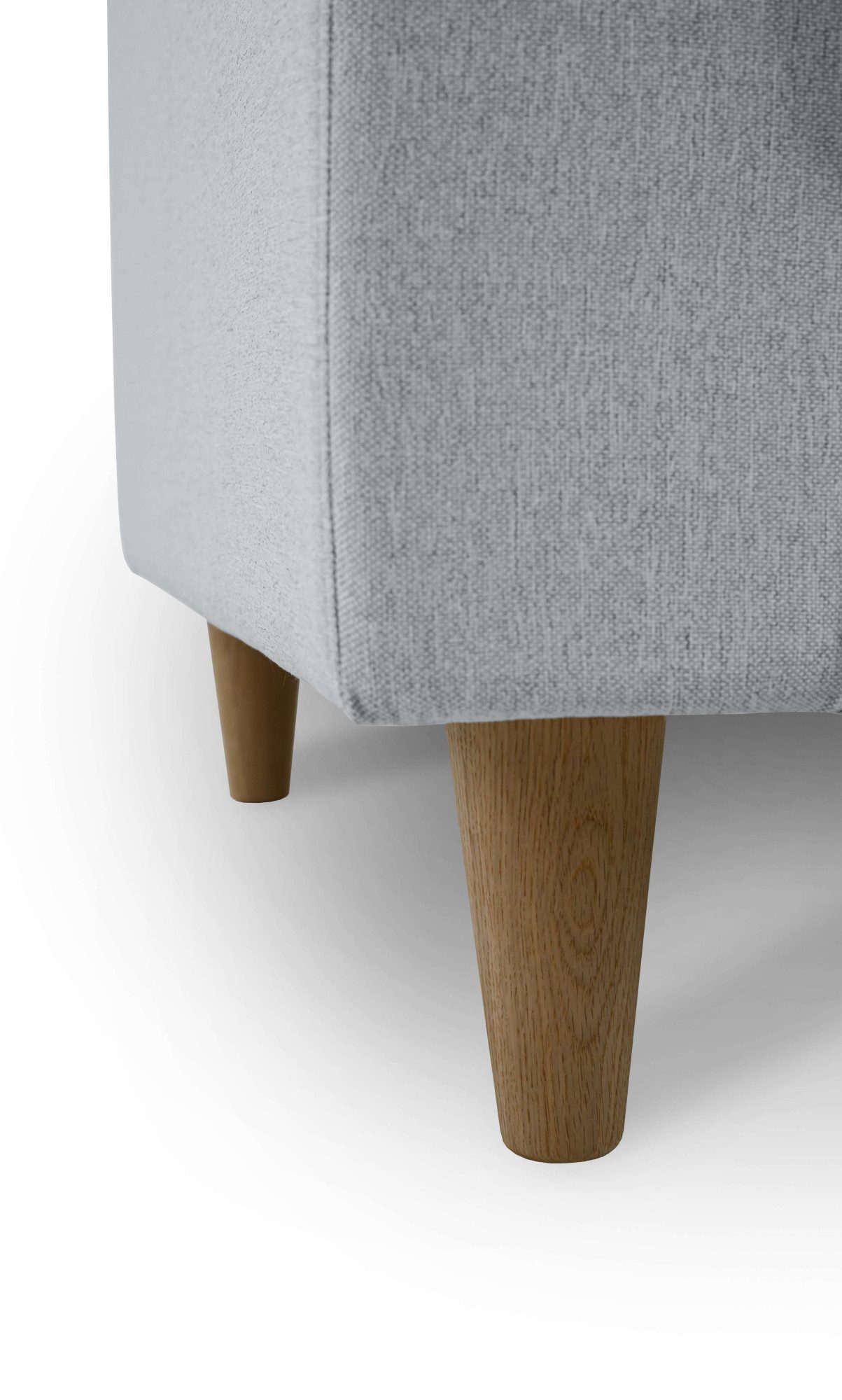 andas Hoekbank Tvinno in scandinavische stijl, l-vorm, met massief houten poten, breedte 230 cm