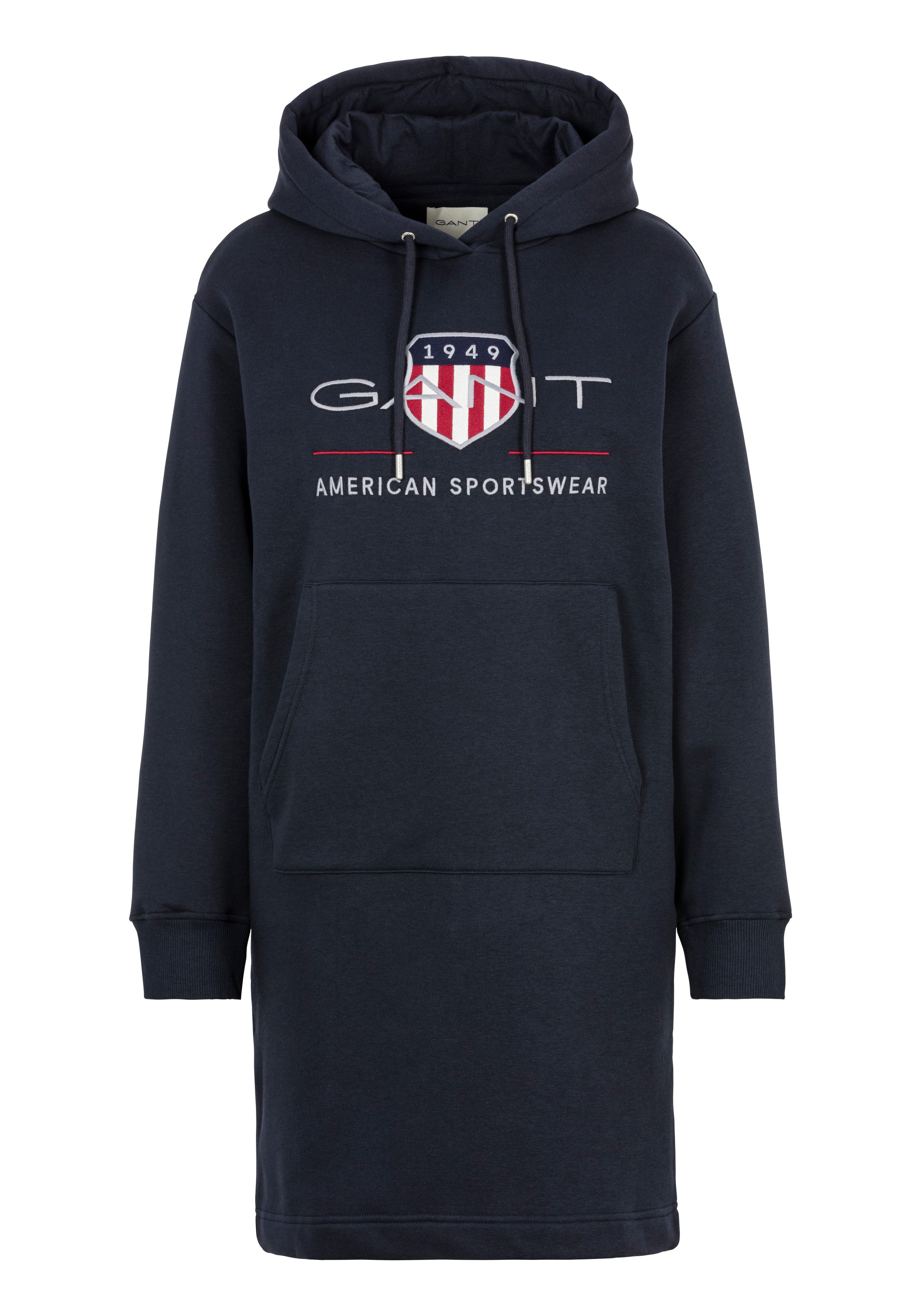 Gant Sweatjurk ARCHIVE SHIELD HOODIE DRESS