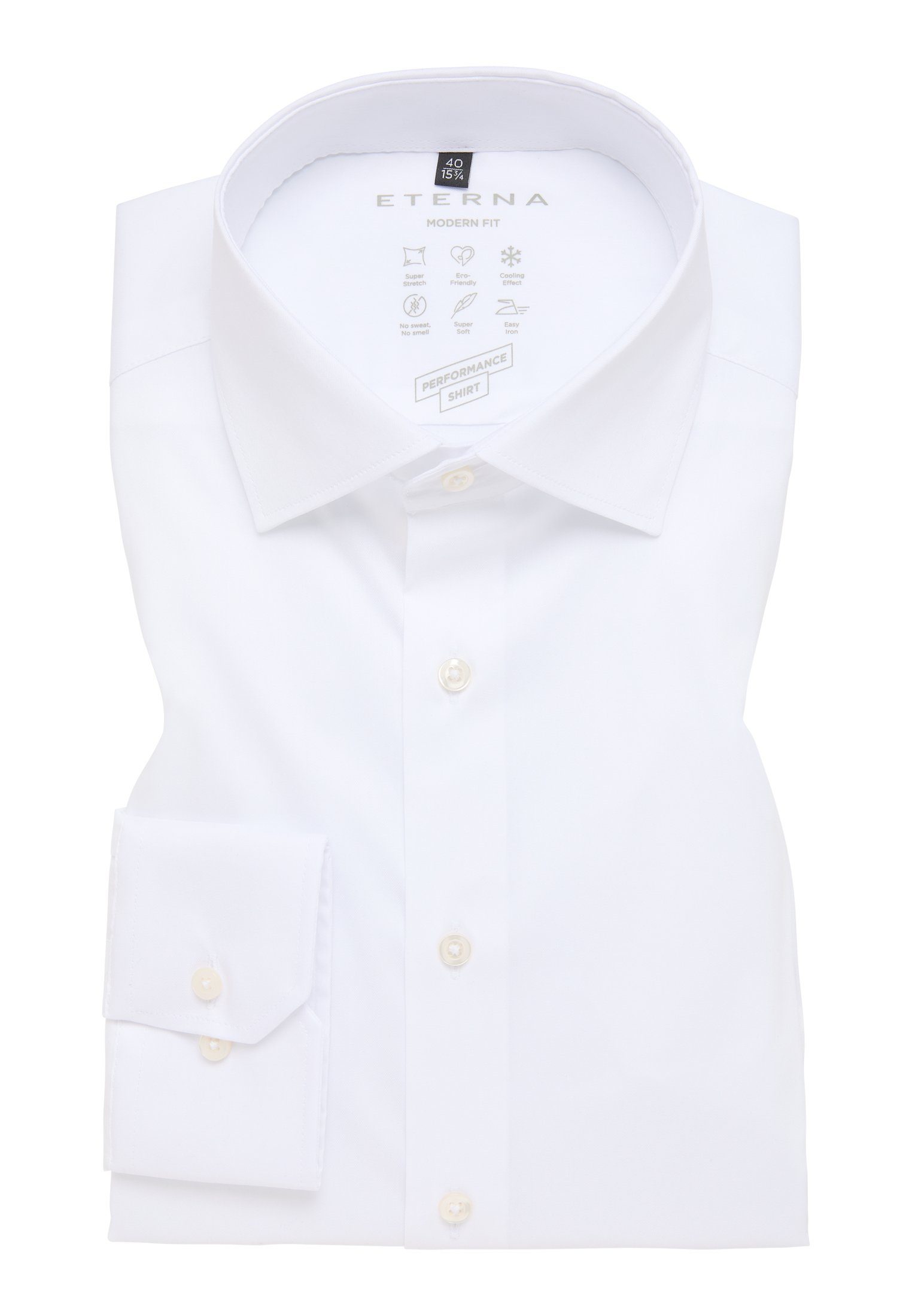 Eterna Overhemd met lange mouwen MODERN FIT EASY IRON (gemakkelijk te strijken)
