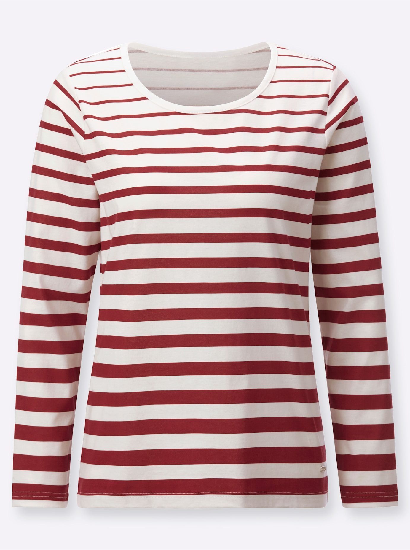 Casual Looks Shirt met print Gestreept shirt (1-delig)