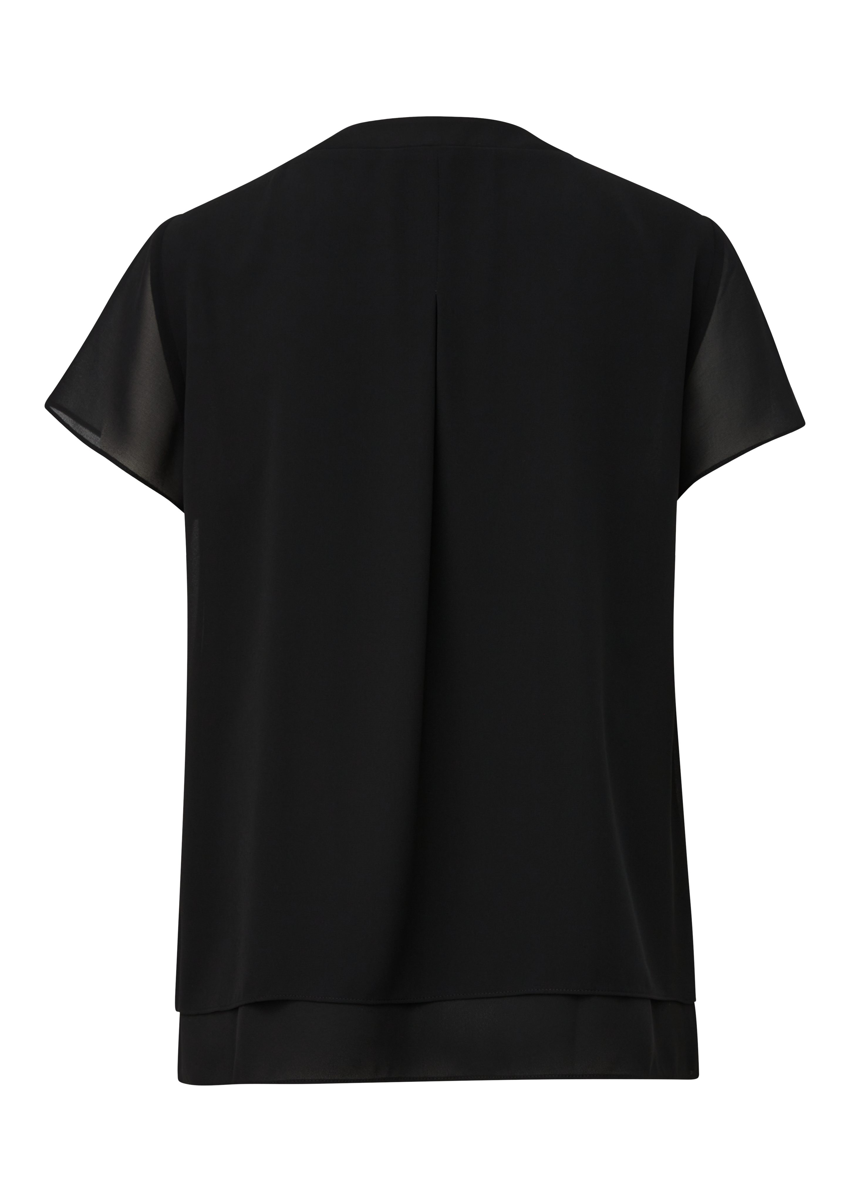 s.Oliver BLACK LABEL Shirtblouse in dubbel-laag-look en met v-halslijn