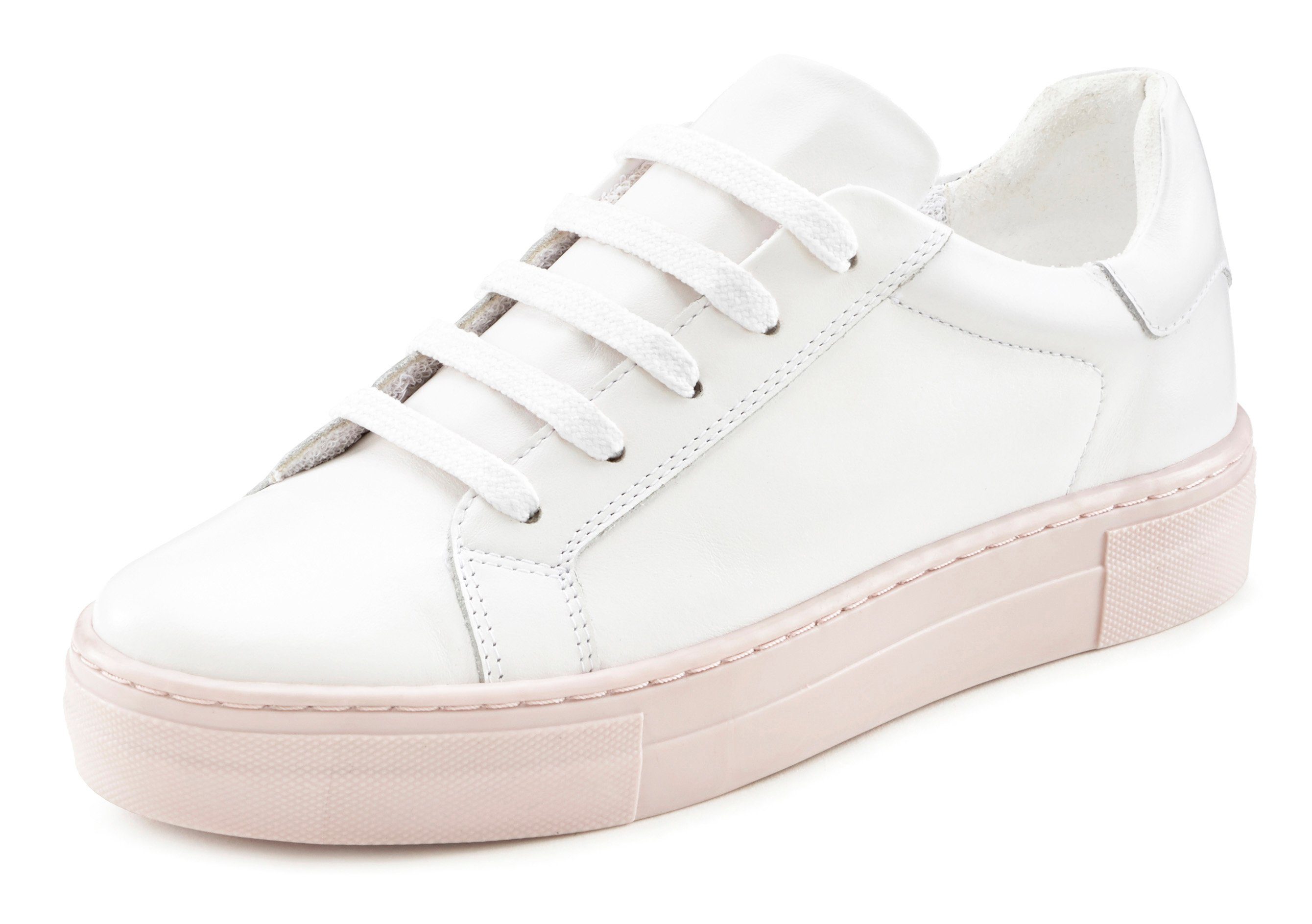 Elbsand Sneakers Veterschoen, vrijetijdsschoen, leer, zachte frotté binnenvoering