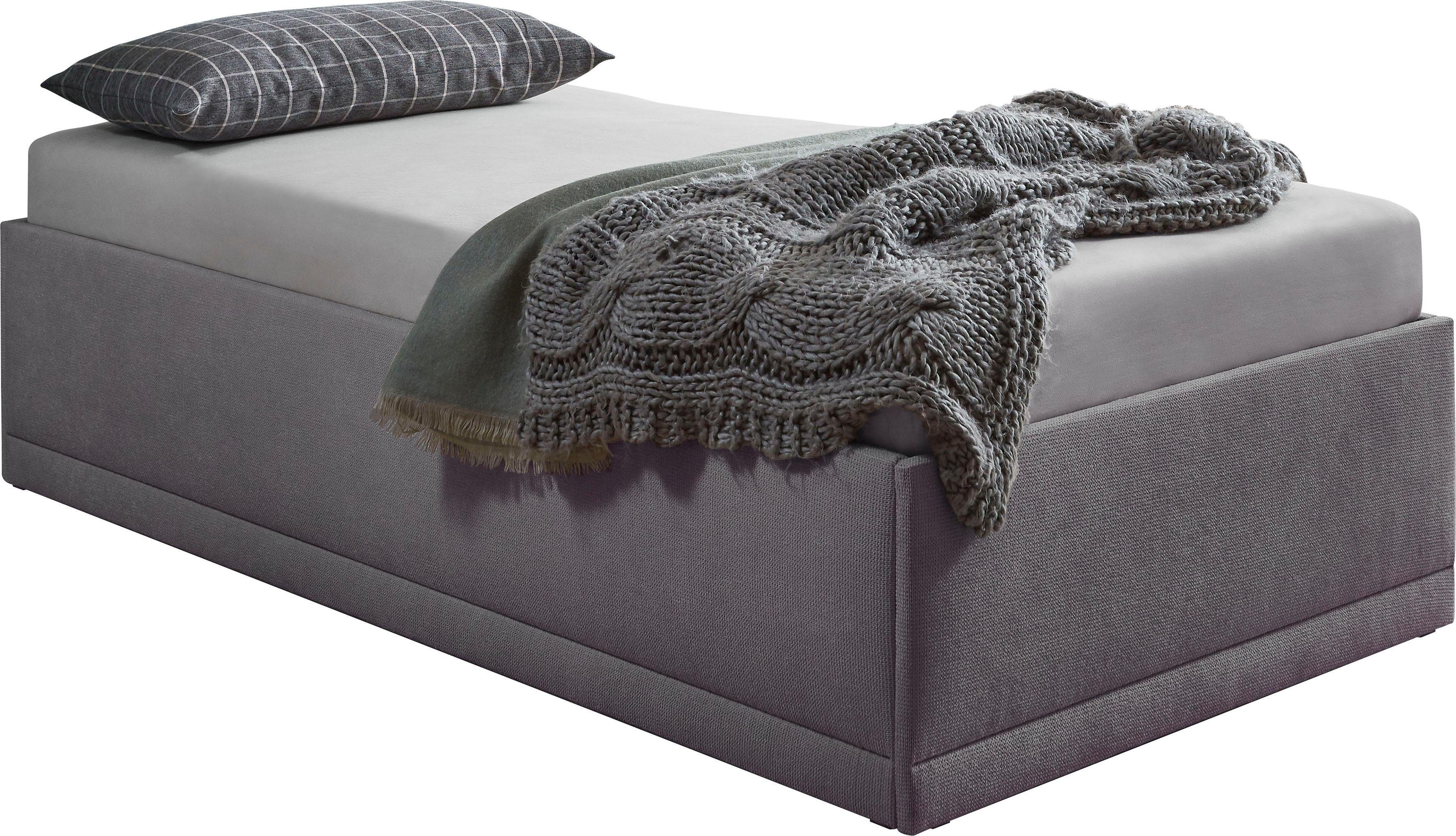 Westfalia Polsterbetten Gestoffeerd bed Texel Comforthoogte met sierkussen, bedkist bij uitvoering met matras