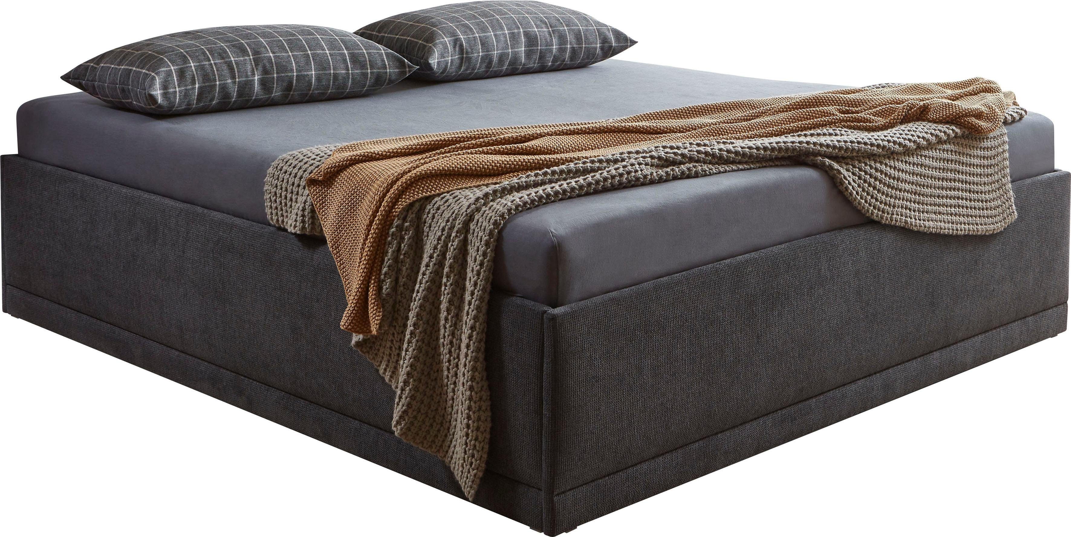 Westfalia Polsterbetten Gestoffeerd bed Texel Comforthoogte met sierkussen, bedkist bij uitvoering met matras