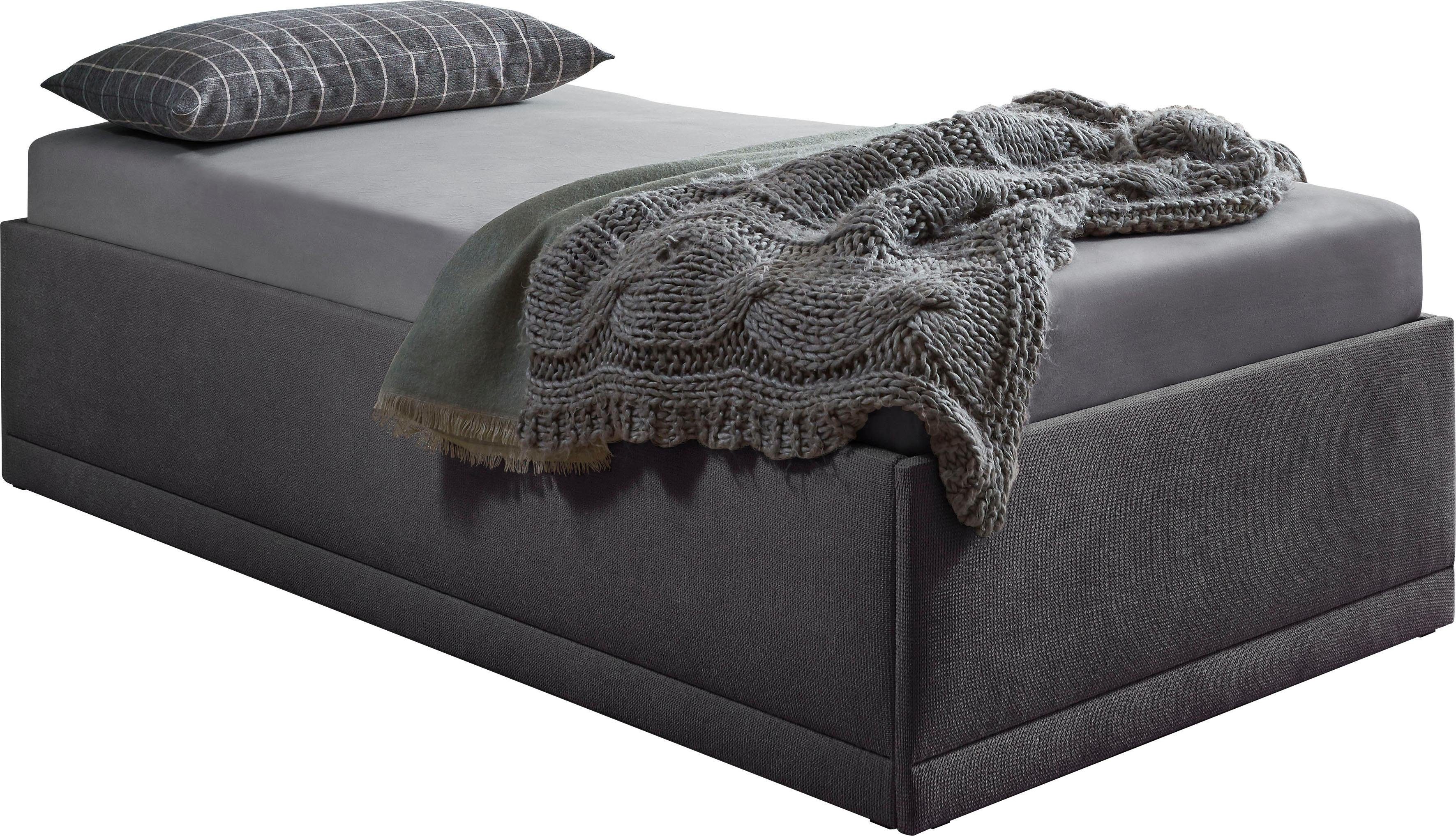 Westfalia Polsterbetten Gestoffeerd bed Texel Comforthoogte met sierkussen, bedkist bij uitvoering met matras
