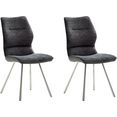 mca furniture stoel orlando stoel belastbaar tot 120 kg (set, 2 stuks) grijs