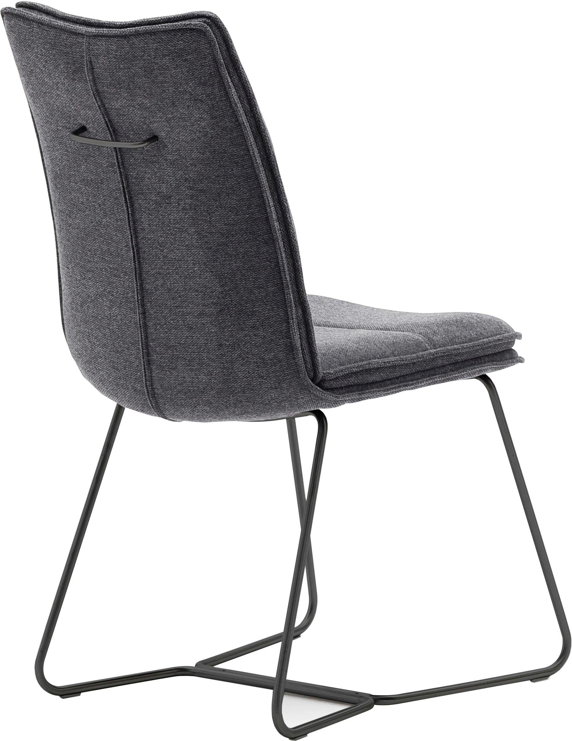 MCA furniture Stoel Hampton 2-set, met handgreep, belastbaarheid 120 kg, zithoogte ca. 49 cm (2 stuks)