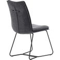 mca furniture stoel hampton stoel tot 120 kg belastbaar (set, 2 stuks) grijs