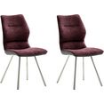 mca furniture stoel orlando stoel belastbaar tot 120 kg (set, 2 stuks) rood