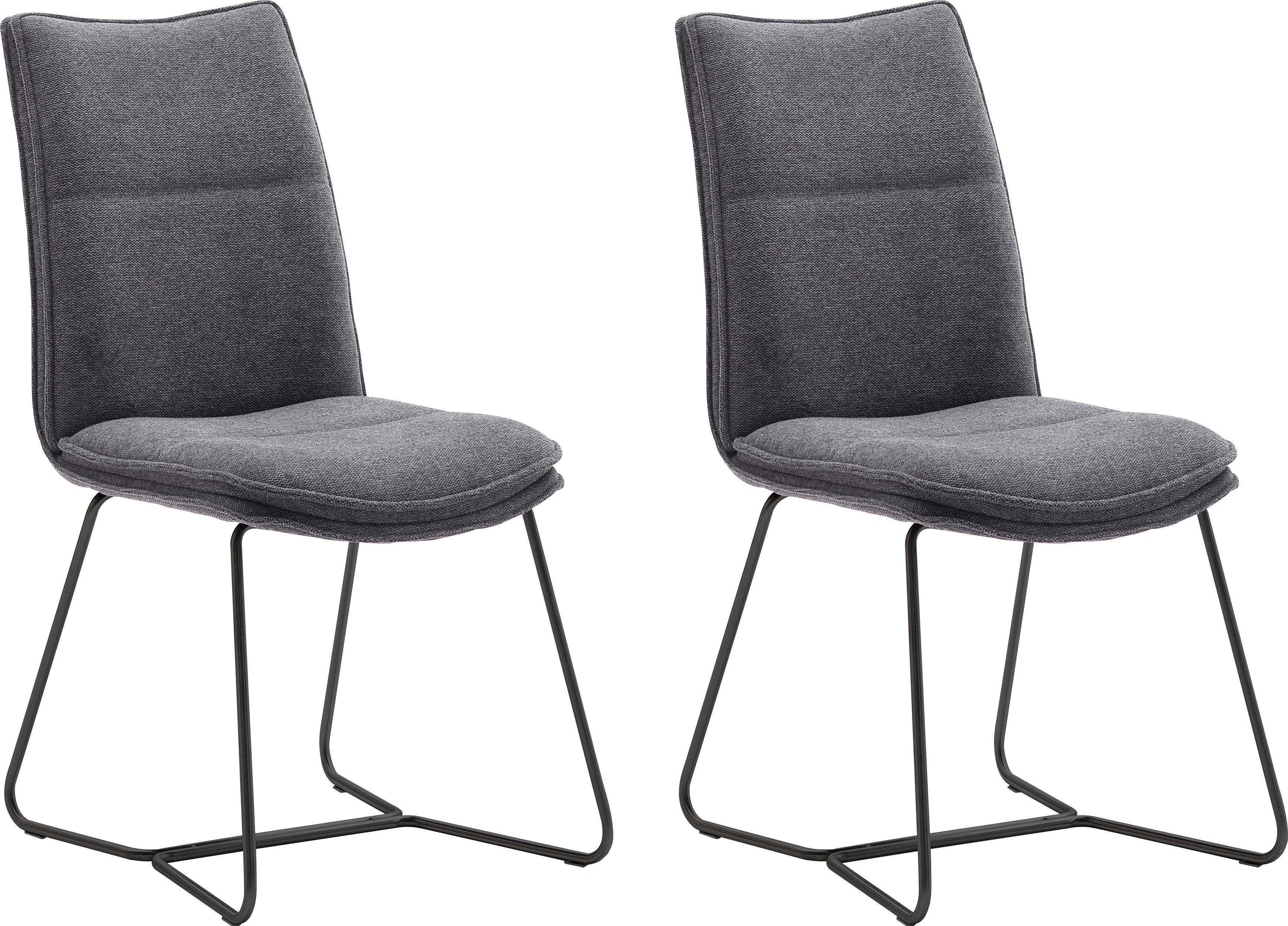 MCA furniture Stoel Hampton 2-set, met handgreep, belastbaarheid 120 kg, zithoogte ca. 49 cm (2 stuks)